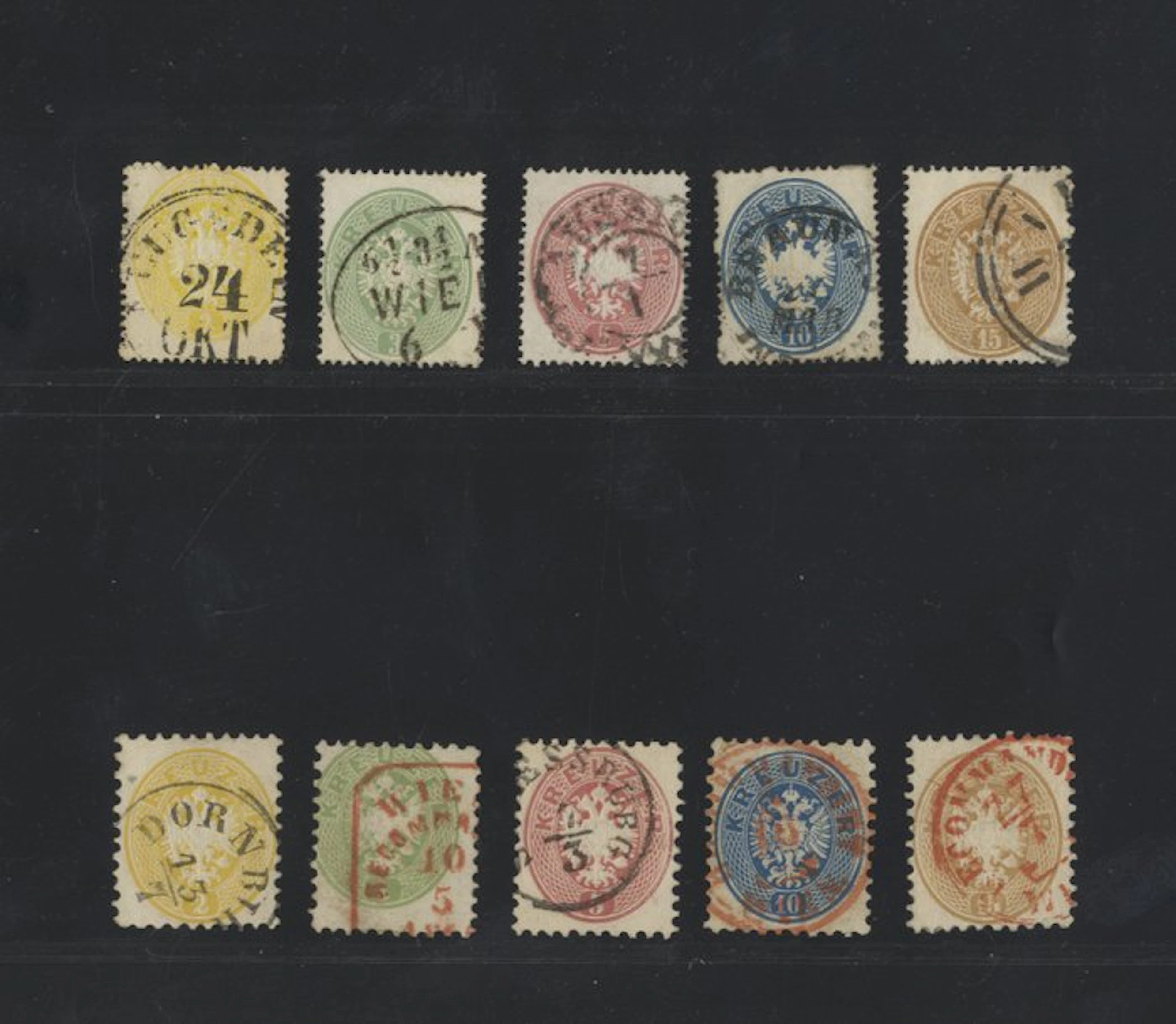 Austria - Austrian postage stamps 1863