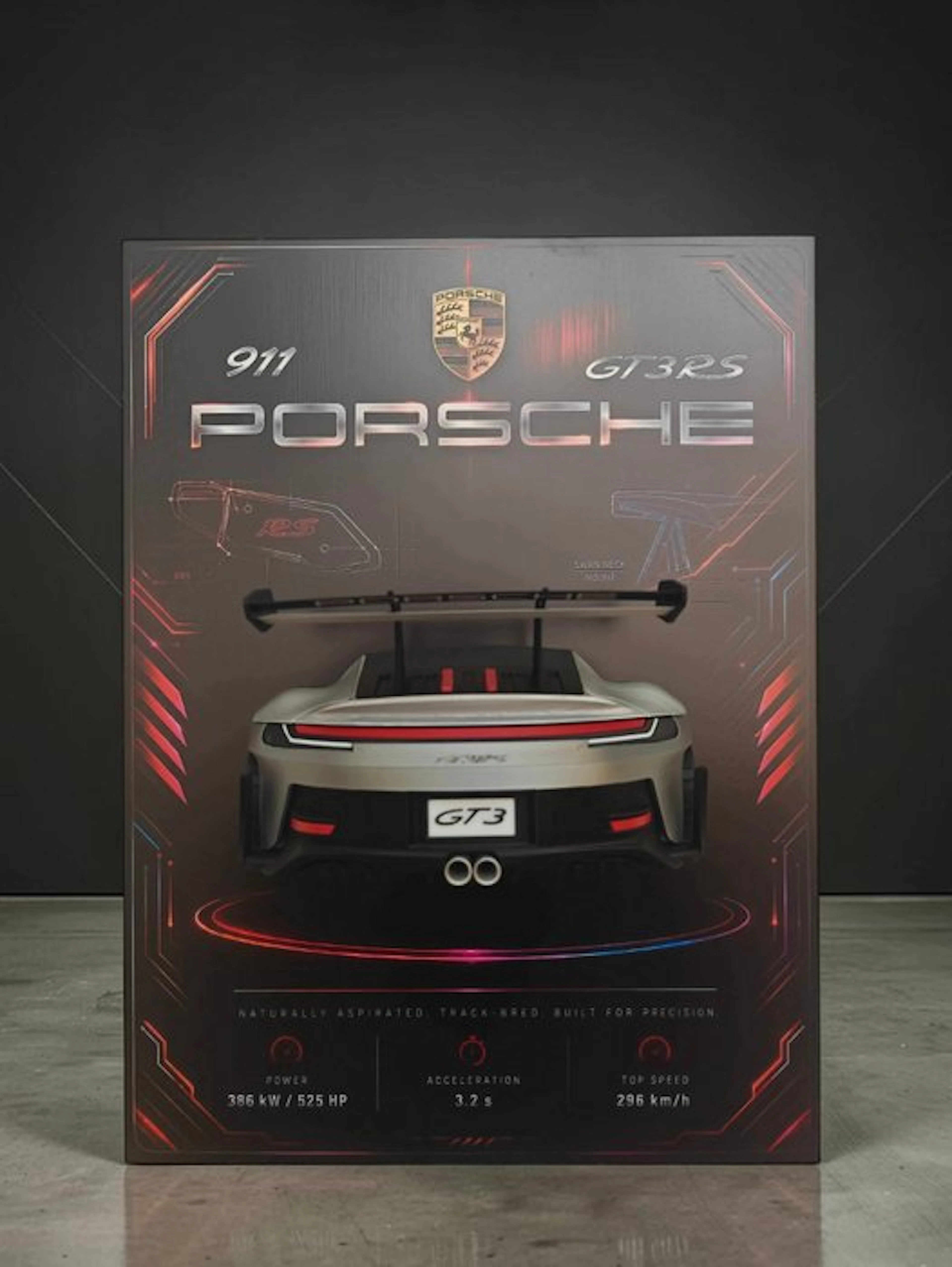 Artwork - Porsche - Porsche 911 GT3 RS 3D Wall Art - 2026