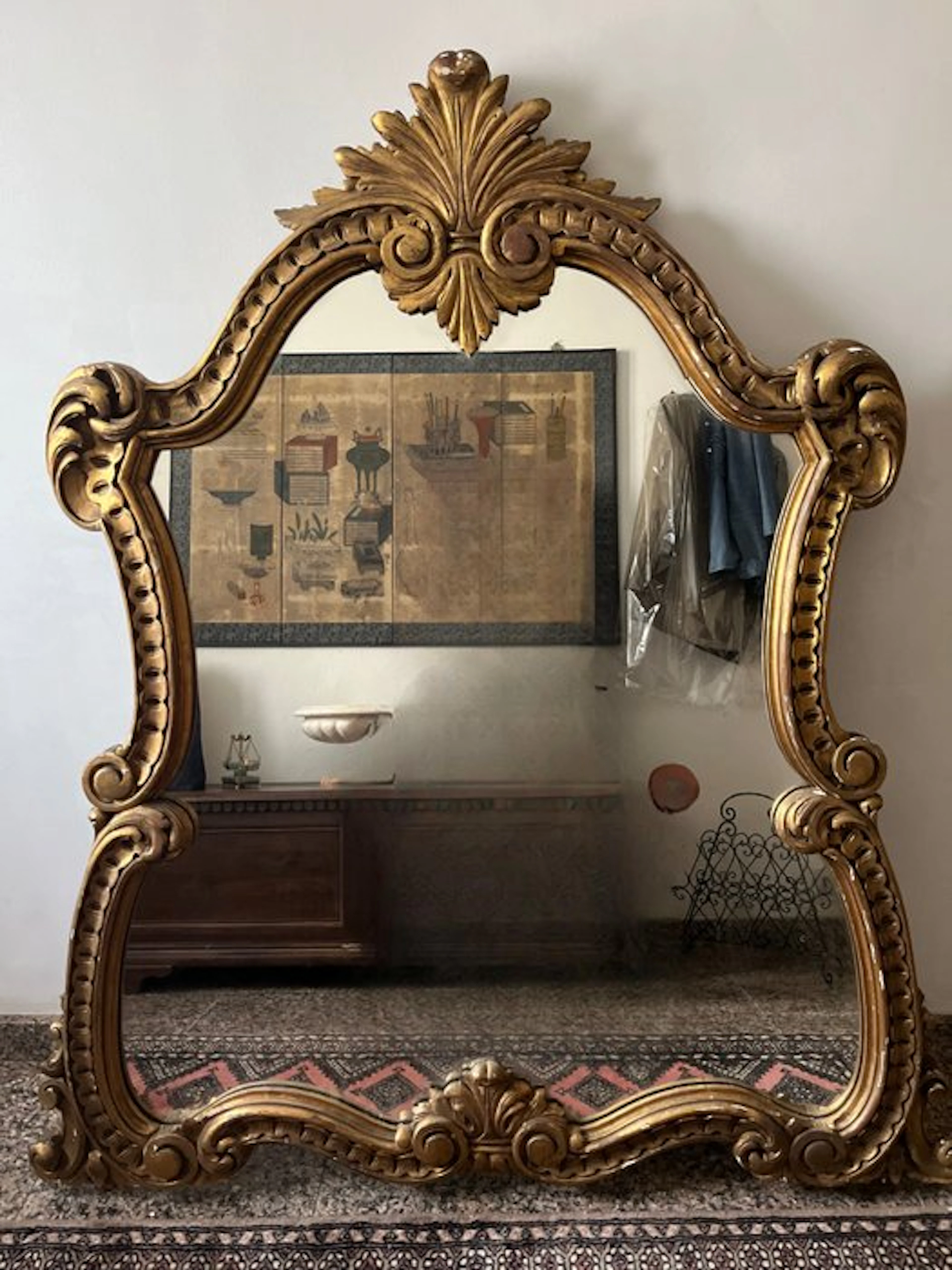 Wall mirror - Gilt wood - Late 19th Century - Louis XV Style
