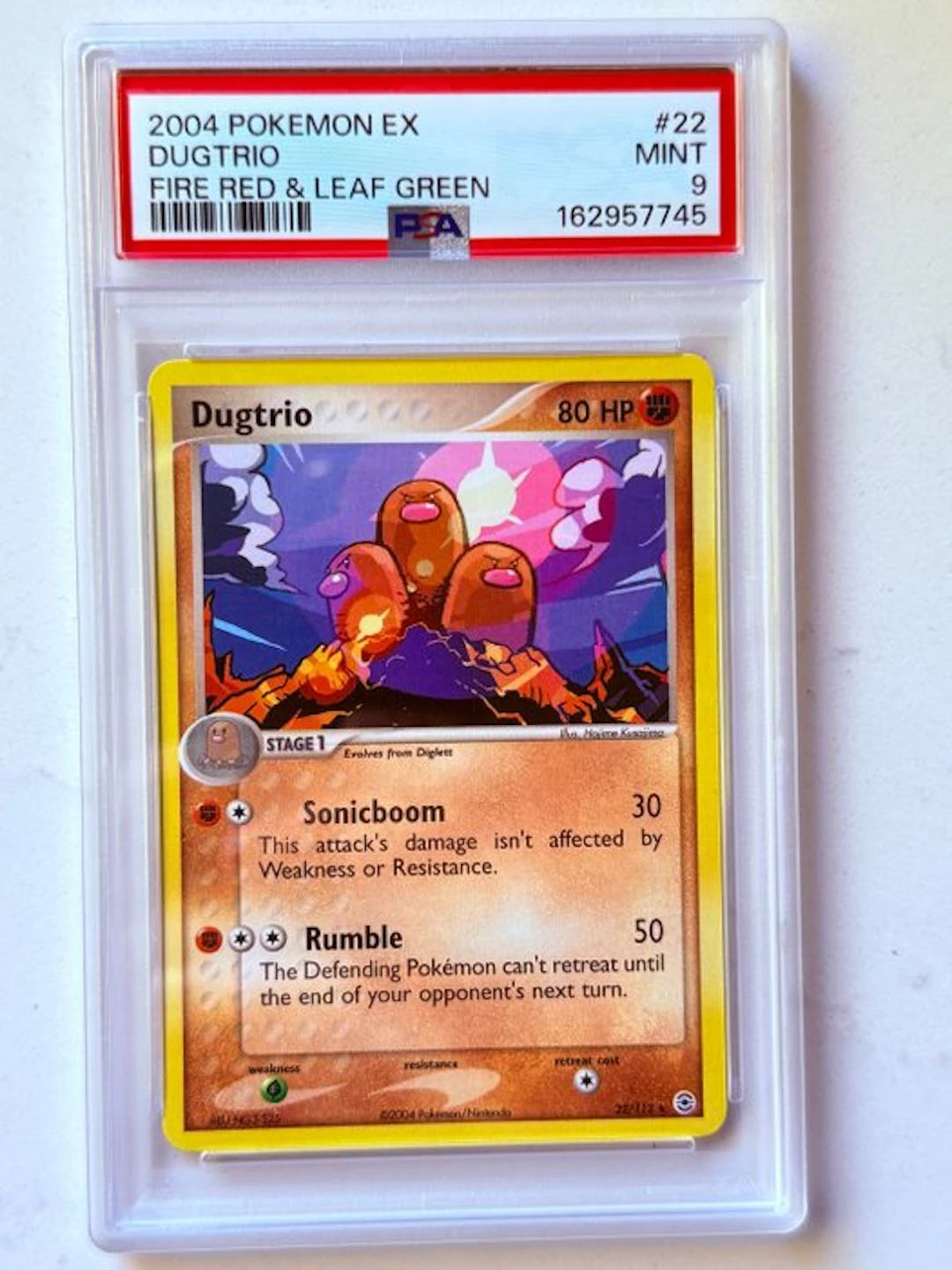 Pokémon - 1 Graded card - Dugtrio #22 - PSA 9 - Various...