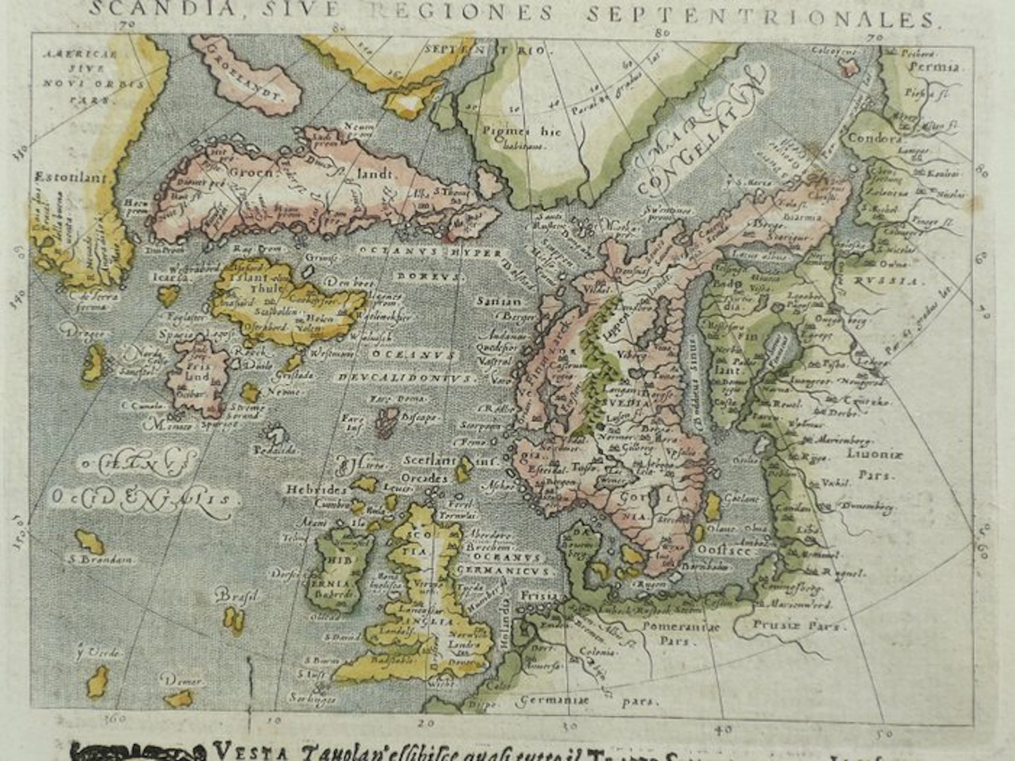 Iceland - Greenland / Canada / "Frisland"; J.A