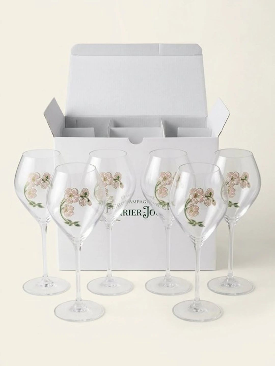 Champagne Perrier Jouët - Champagne glass (6) - Glass...