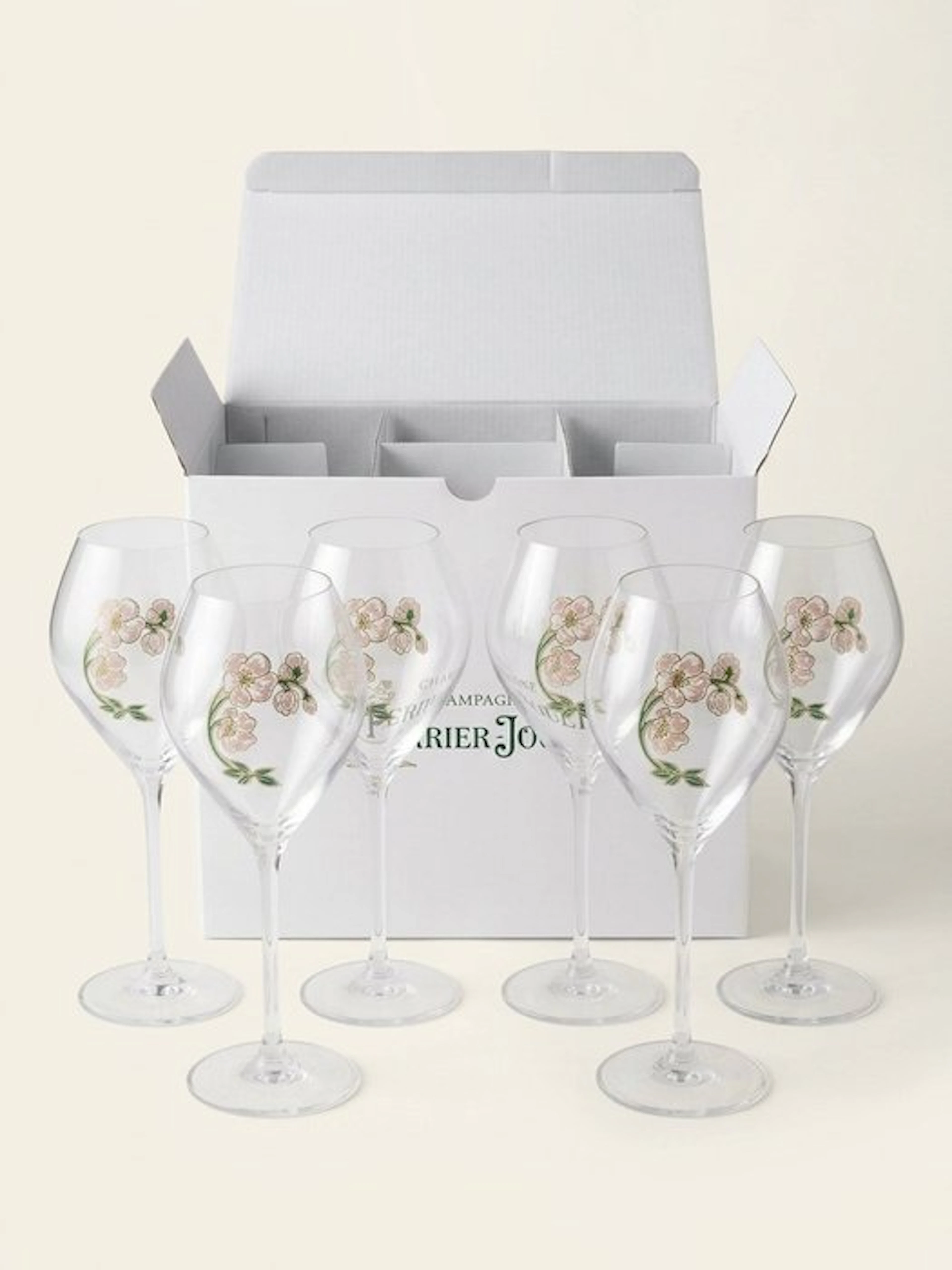 Champagne Perrier Jouët - Champagne glass (6) - Glass...