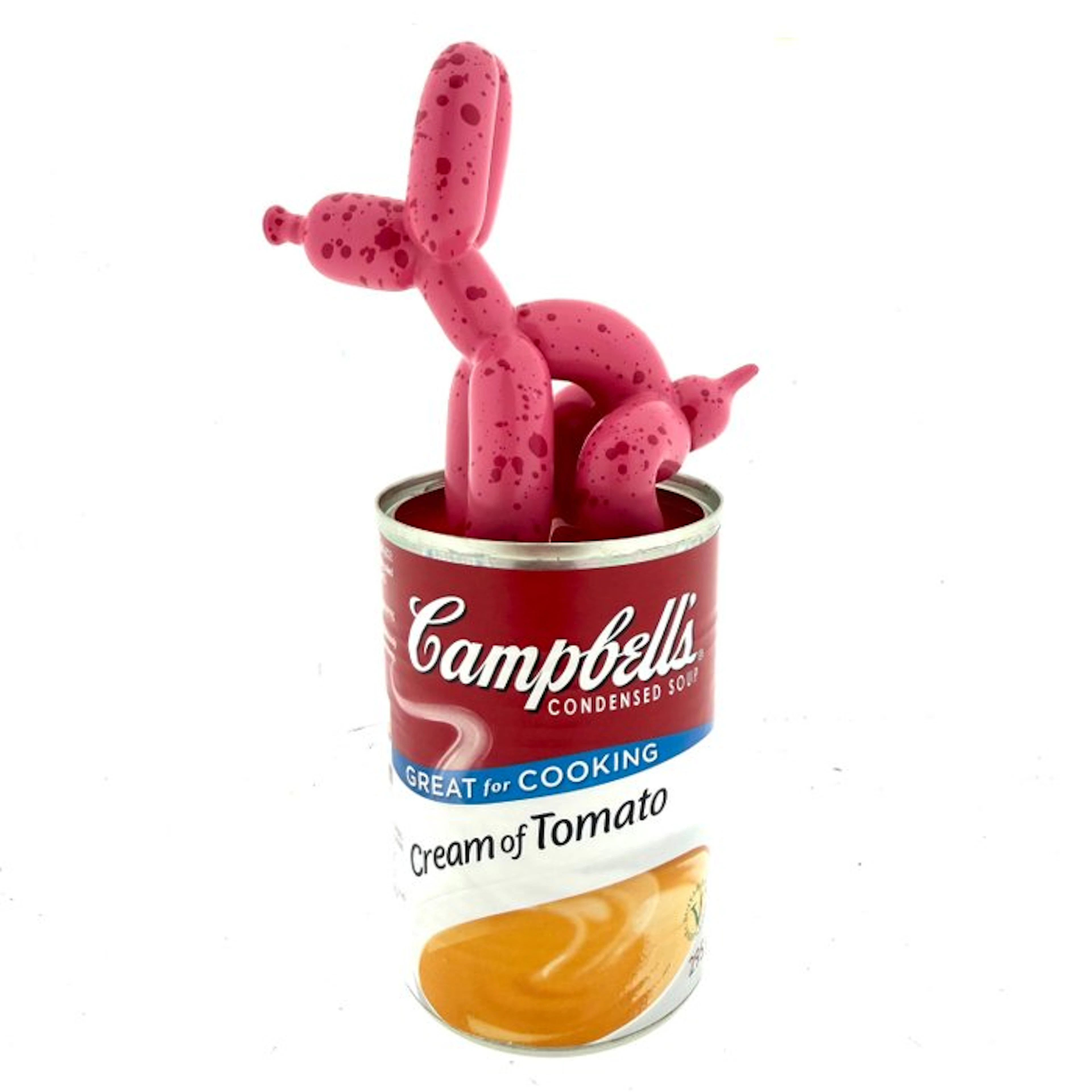 Koen Betjes (1992) - Pooping Balloon Dog (pink) x Campbell Soup