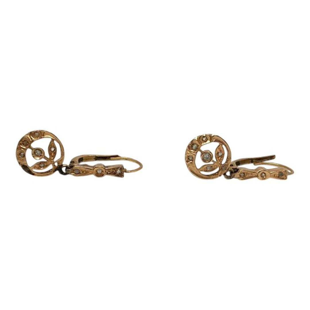 Earrings - 18 kt. Yellow gold - 0.28ct. tw. Diamond (Natural)