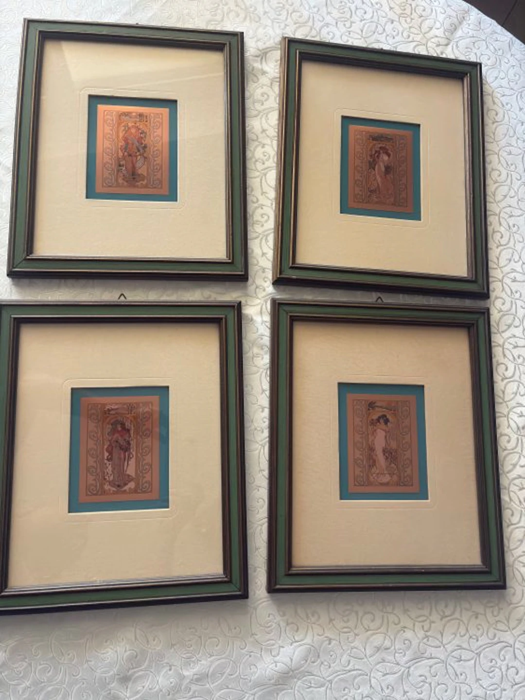 Alfons Mucha (nello stile) - Le 4 stagioni