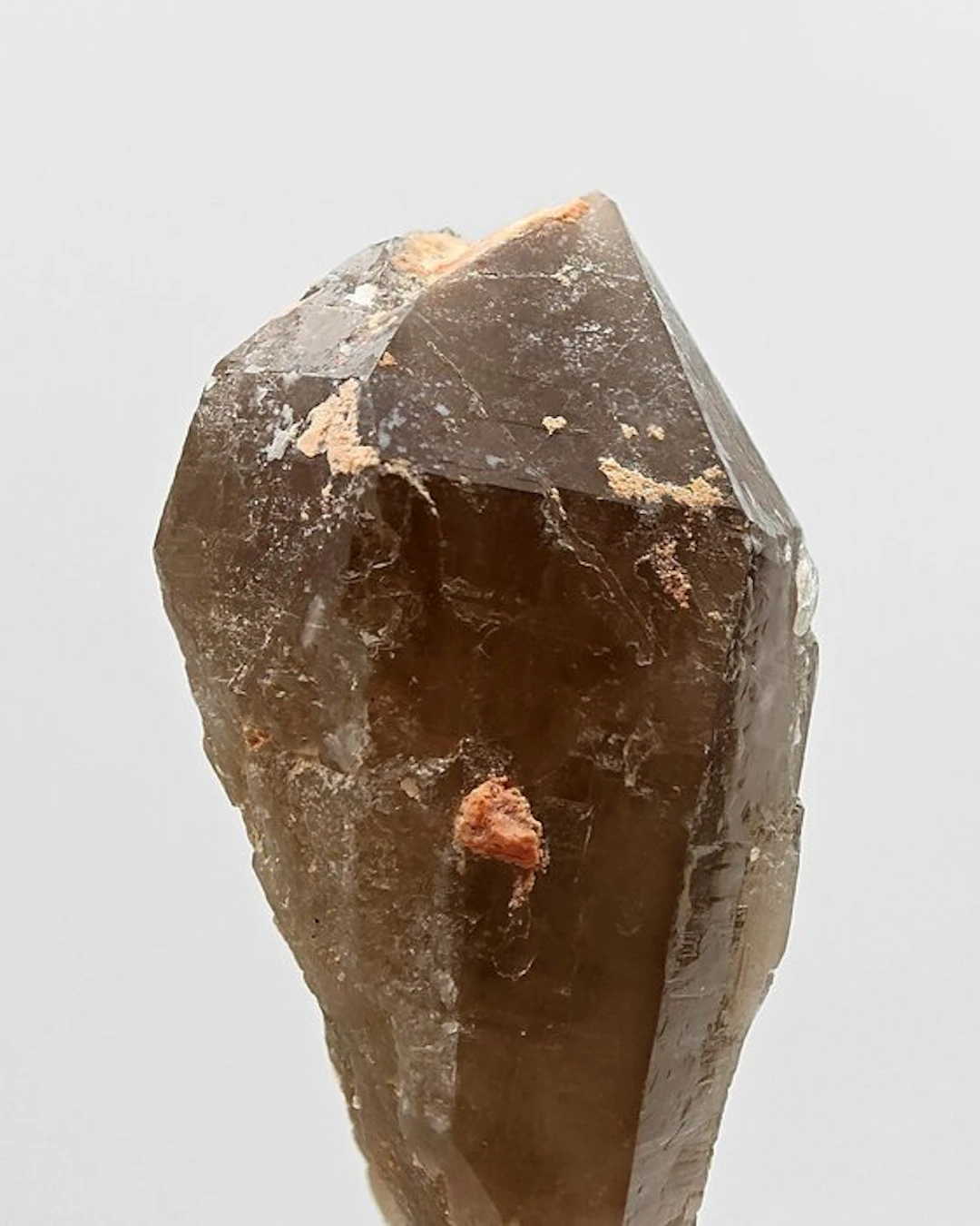 Coarse smoky quartz with orthoclase Crystals on matrix...