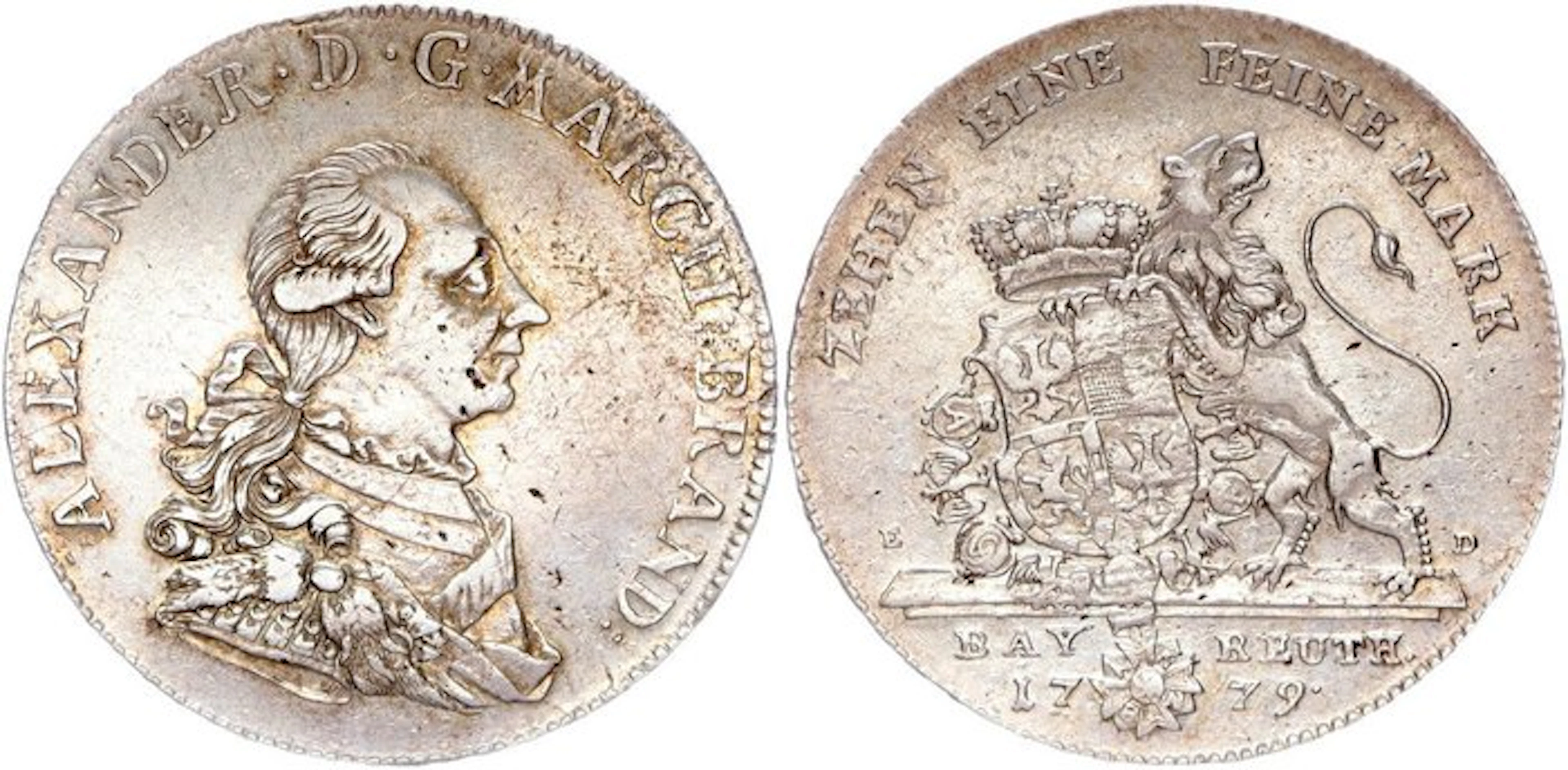 Deutschland Brandenburg-Ansbach. Alexander. Konventionstaler 1779
