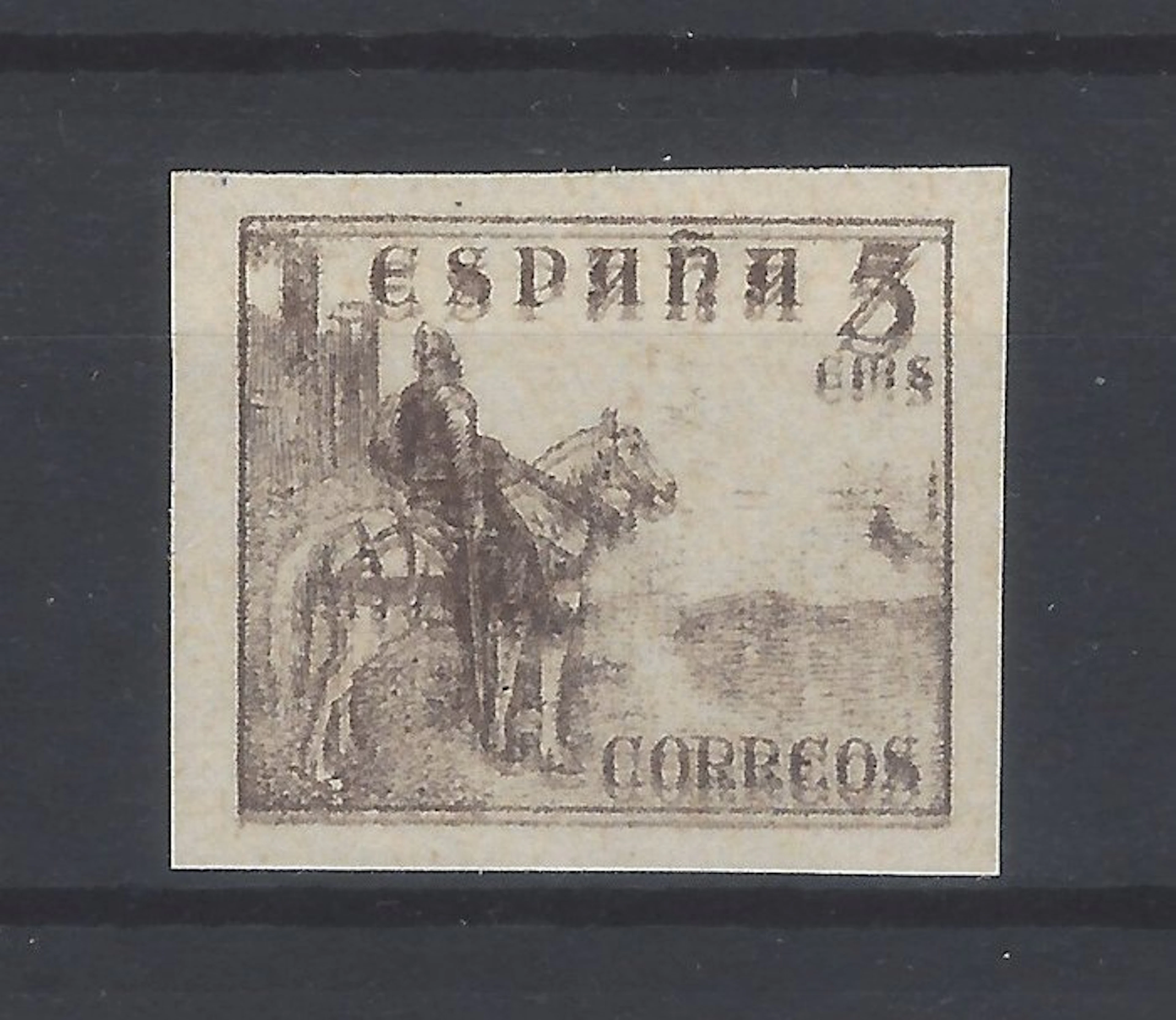 Spain 1949/1953 - 5 Cts. Cid-sin dentar - Edifil Esp. nº 1044sed