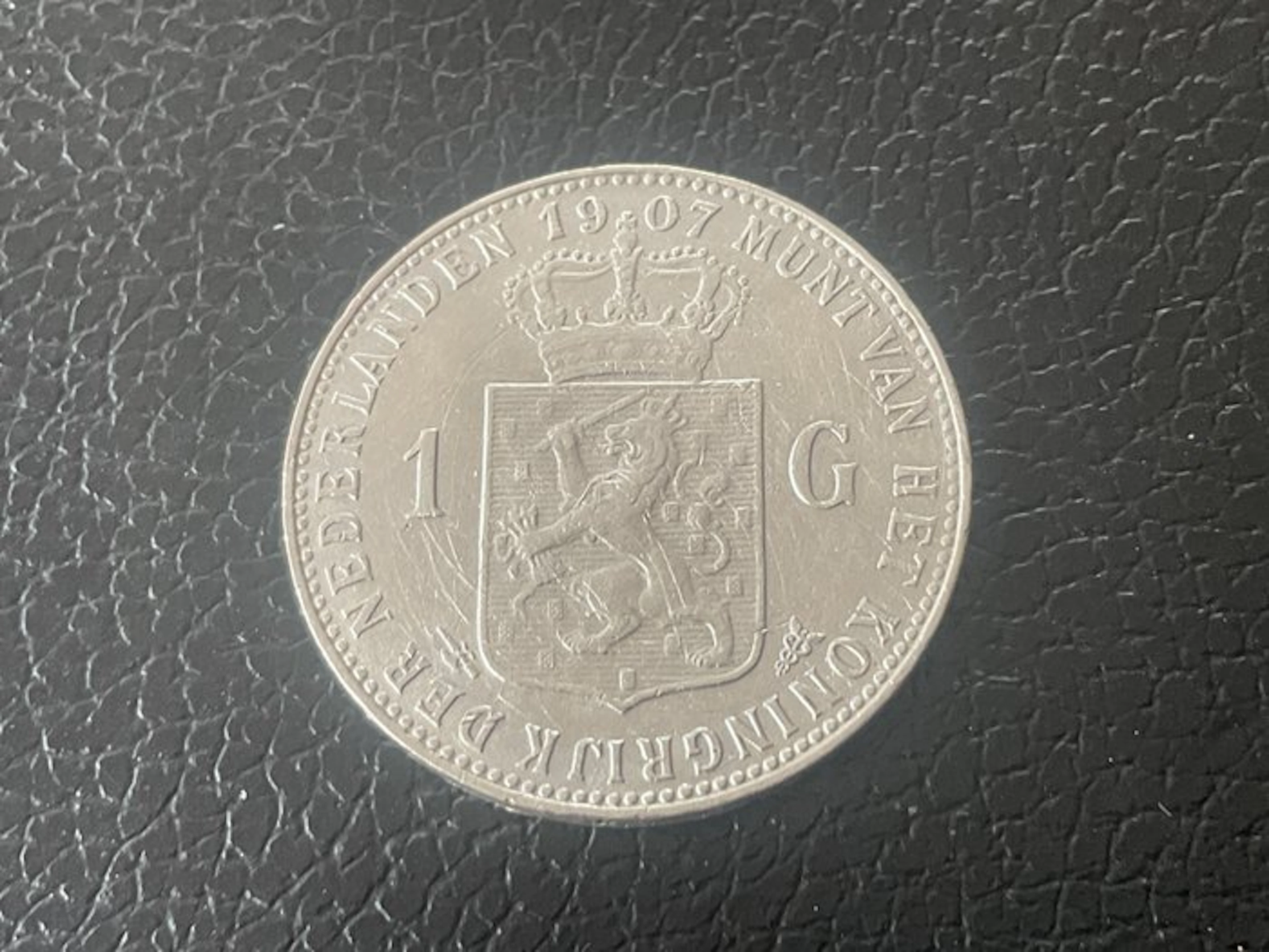 Netherlands. Wilhelmina. 1 Gulden 1907 (No reserve price)