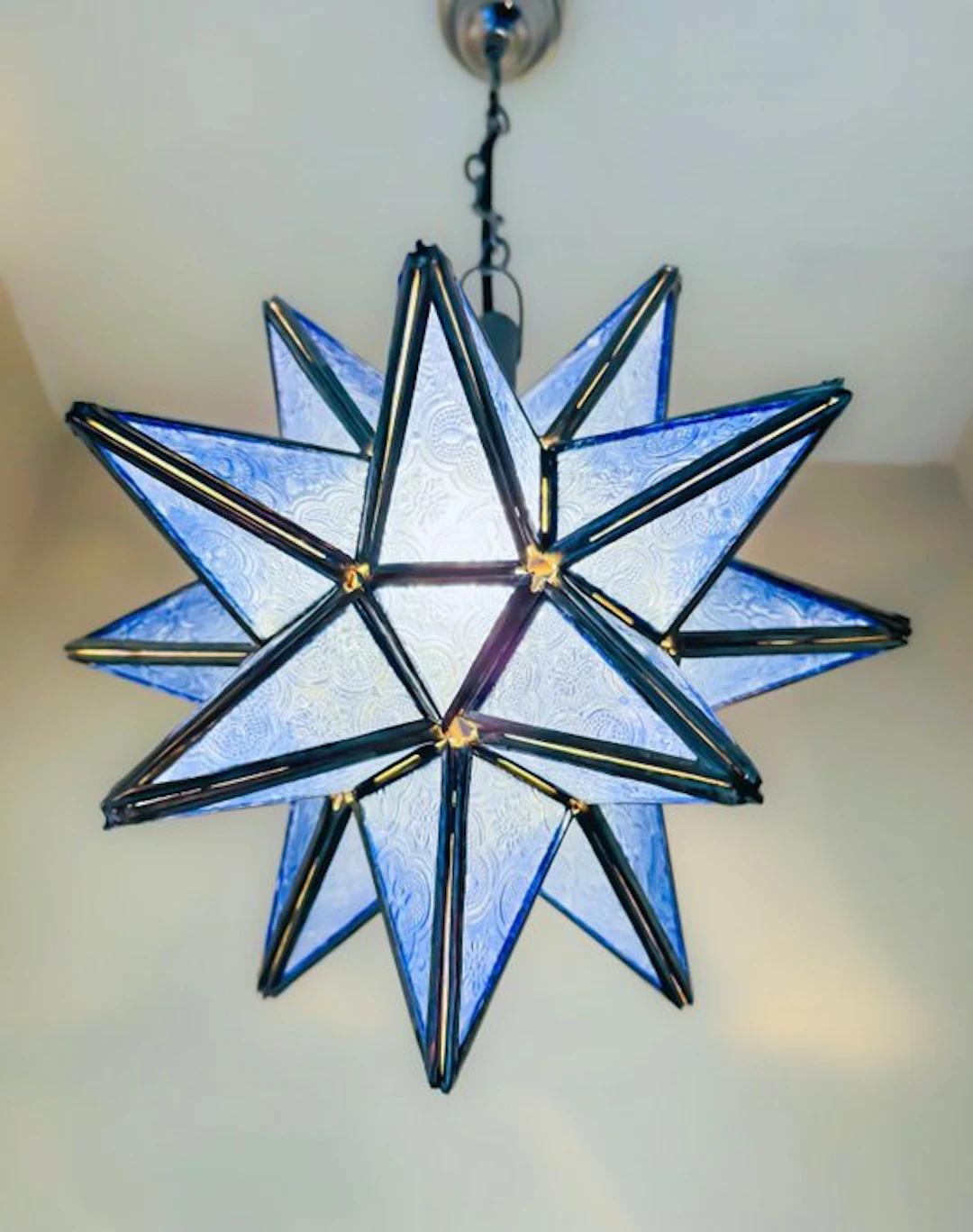 Hanging lamp - Star - Glass, Metal - Star Luster