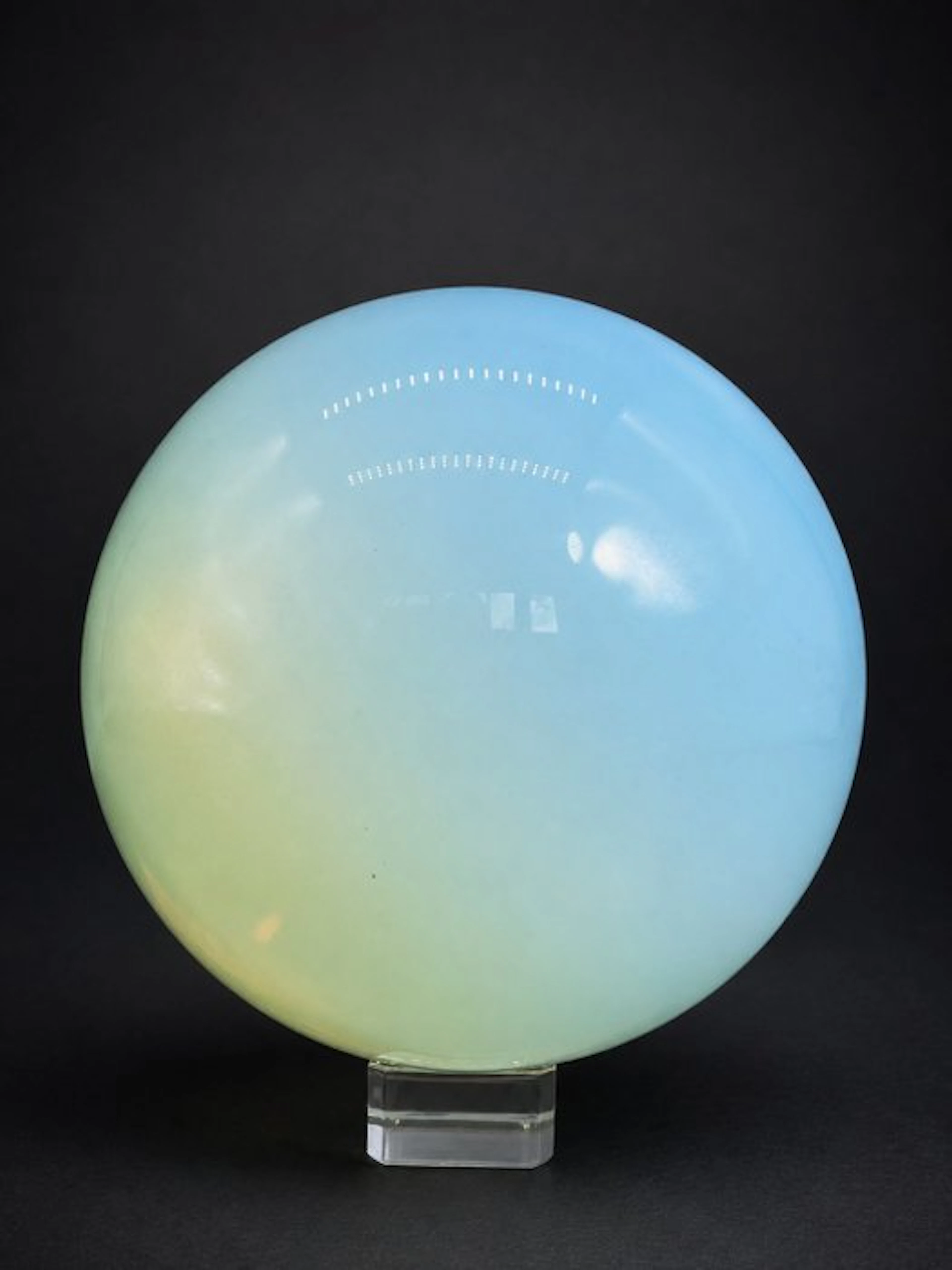 Opalite Crystal Sphere | Ethereal Blue-Yellow Color Shift...