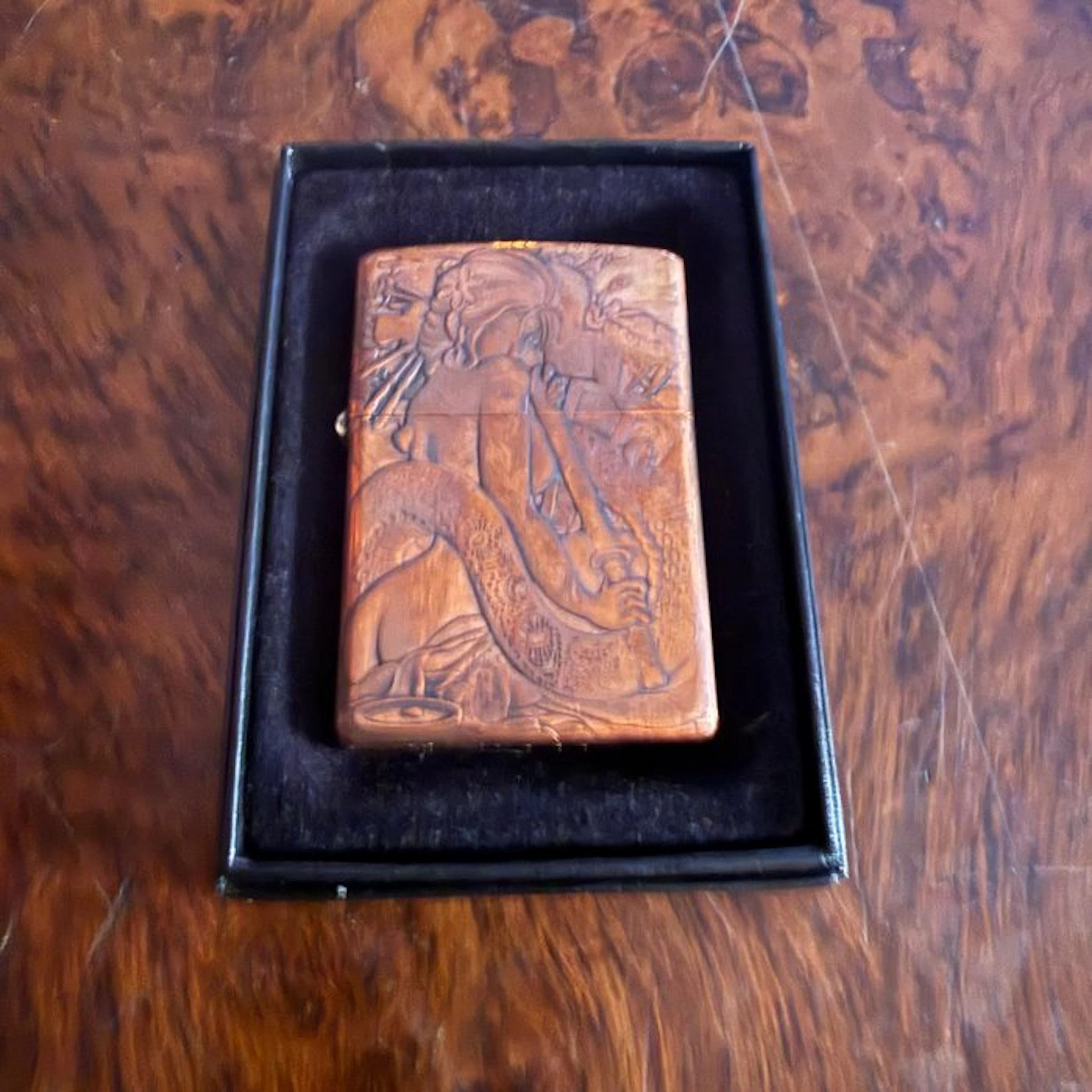 Zippo - Zippo Copper 2022 – grabado relieve geisha