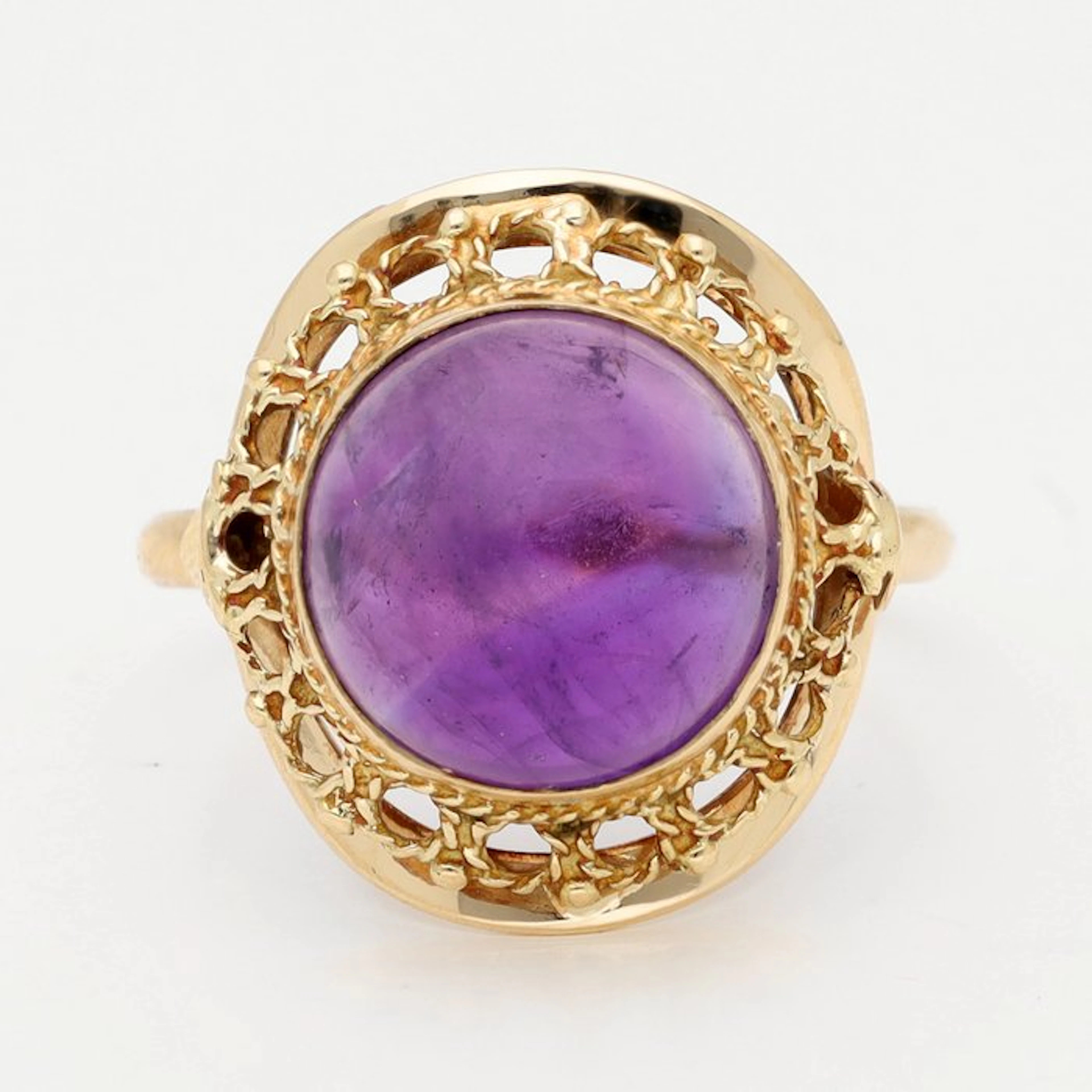 Ring - 14 kt. Yellow gold - Amethyst