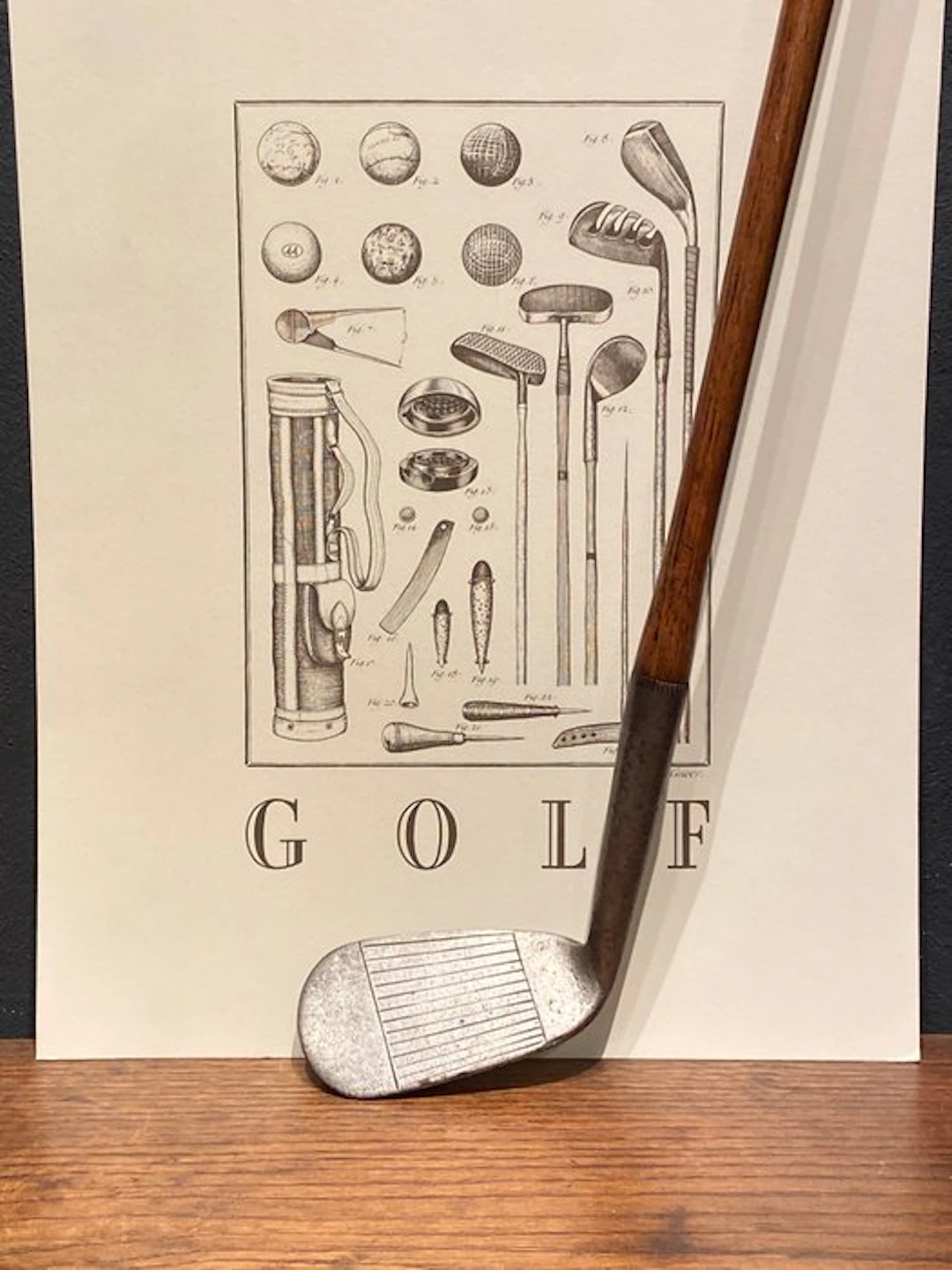 1915 - Antique golf club - Iron - William Gibson - Mashie...