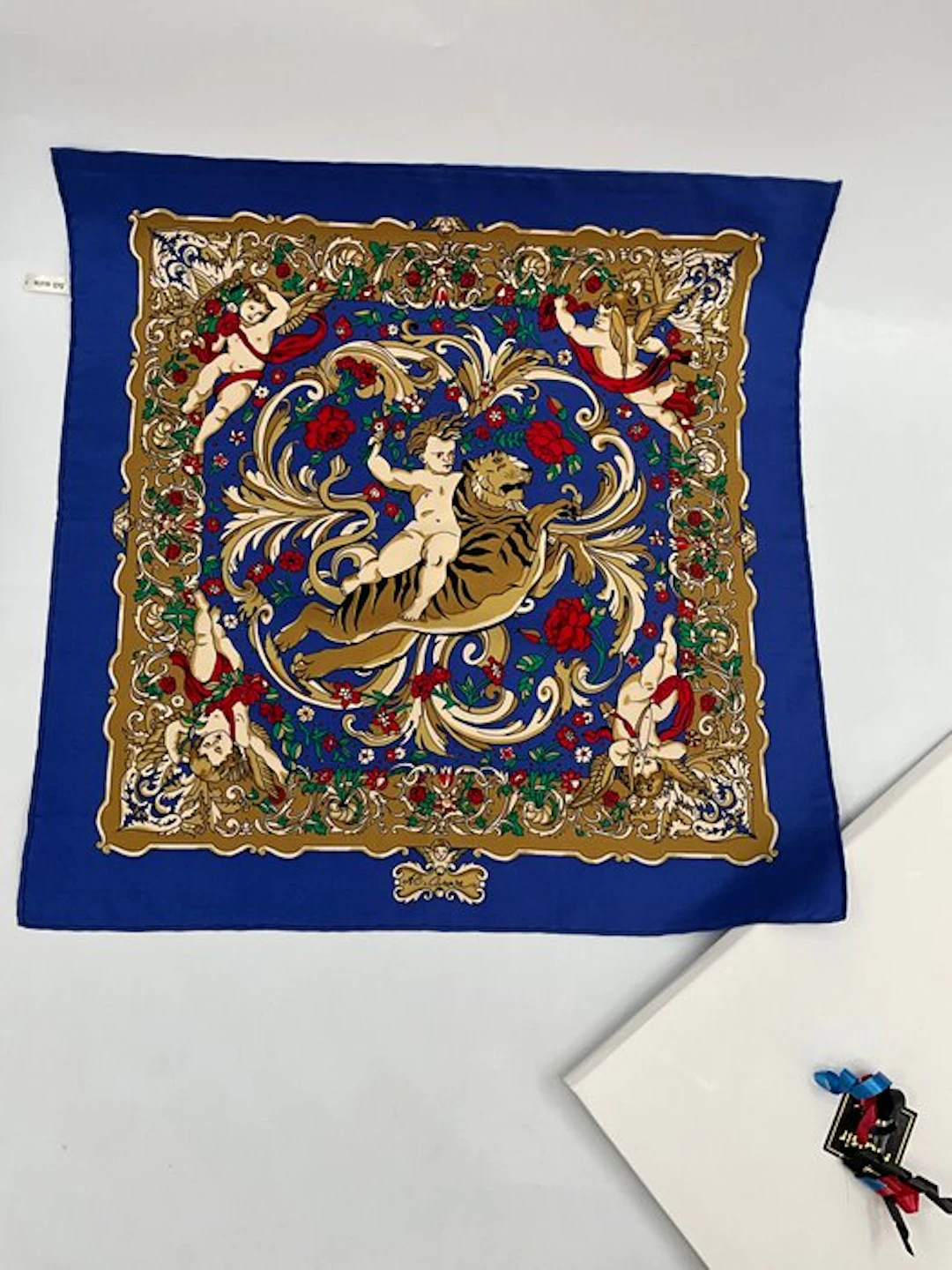 Other brand - GAVROCHE -VINTAGE « BACCHUS BLEU ROI « CANOVA - Foulard