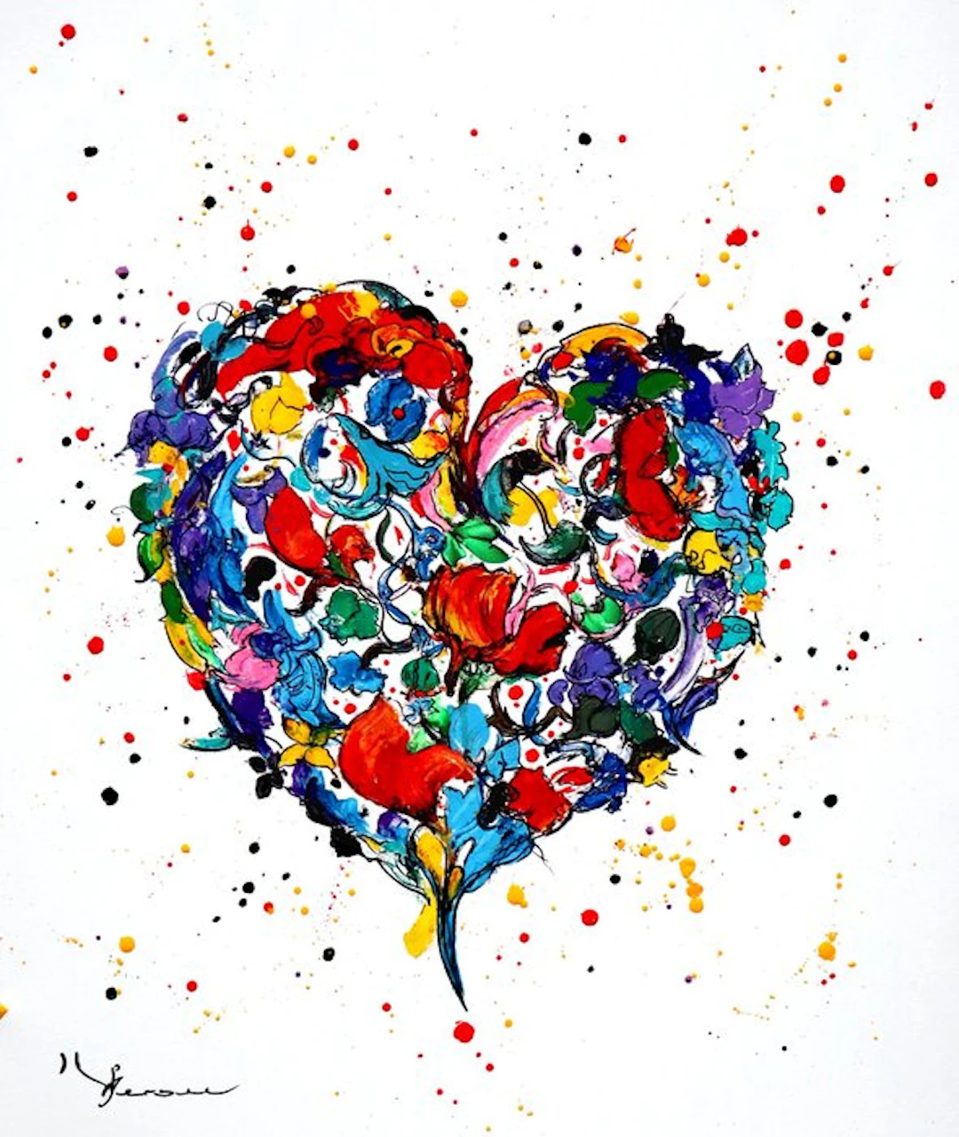 Kspersee - Coeur multicolore