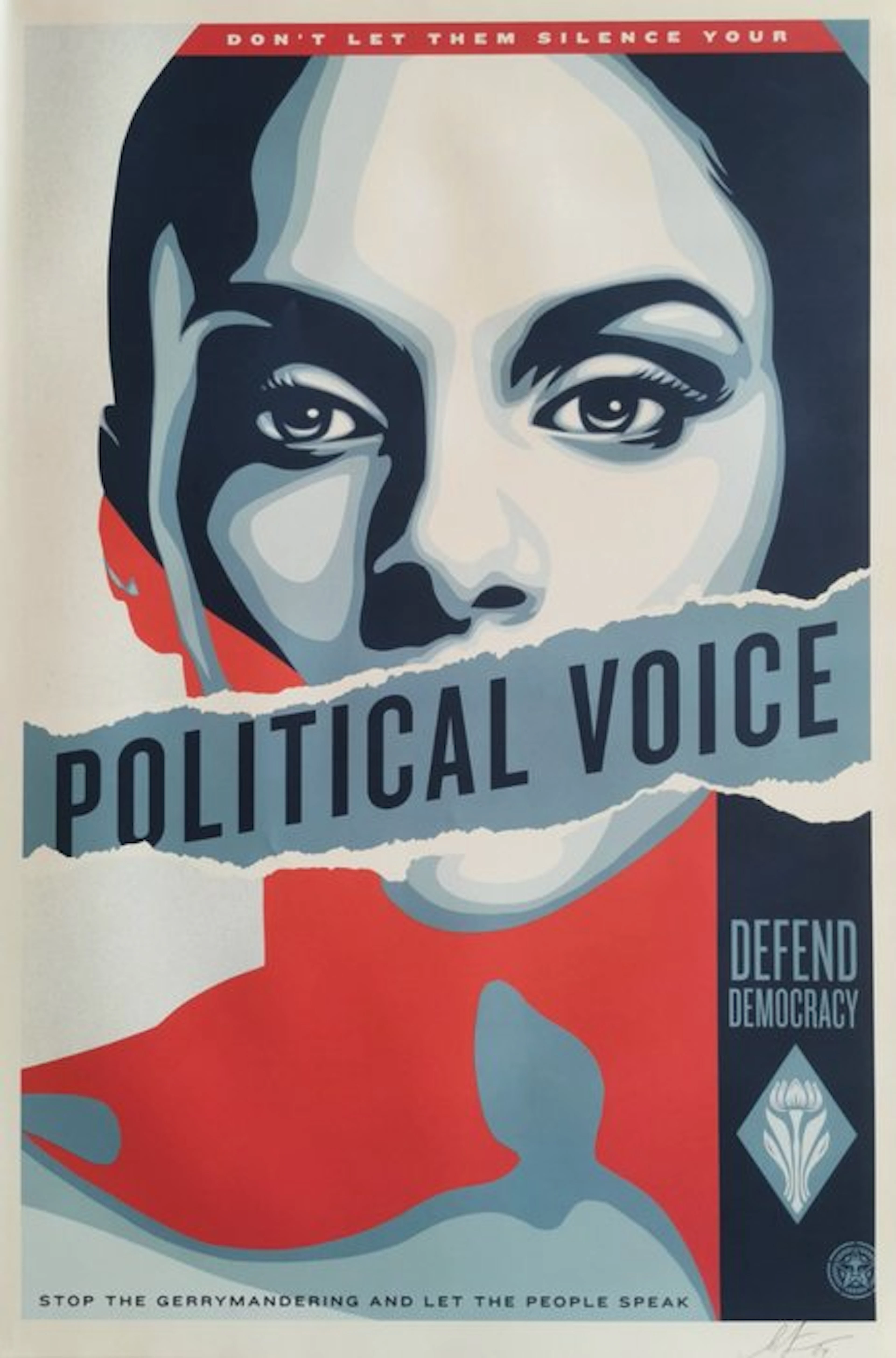 Shepard Fairey (OBEY) - Political Voice [Signed] - 2020s