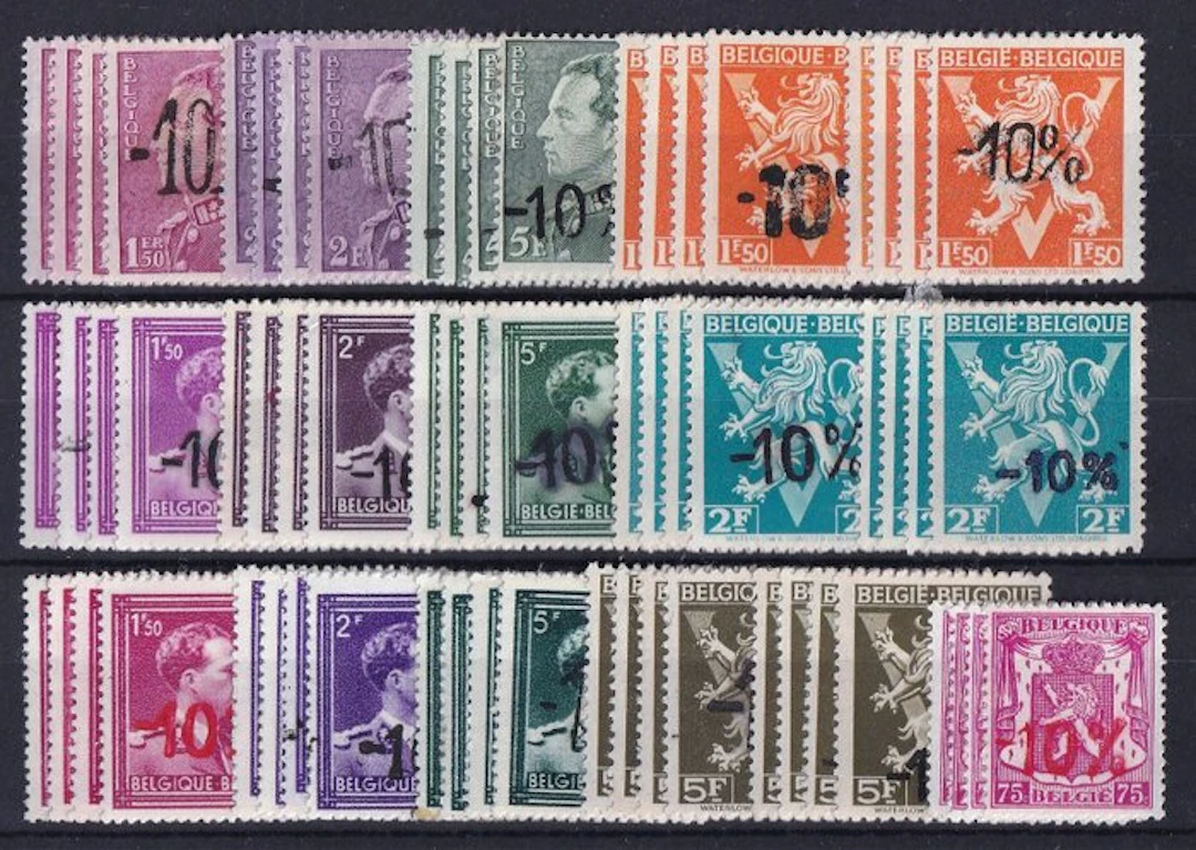 Belgium 1946 - 4× Van Acker release