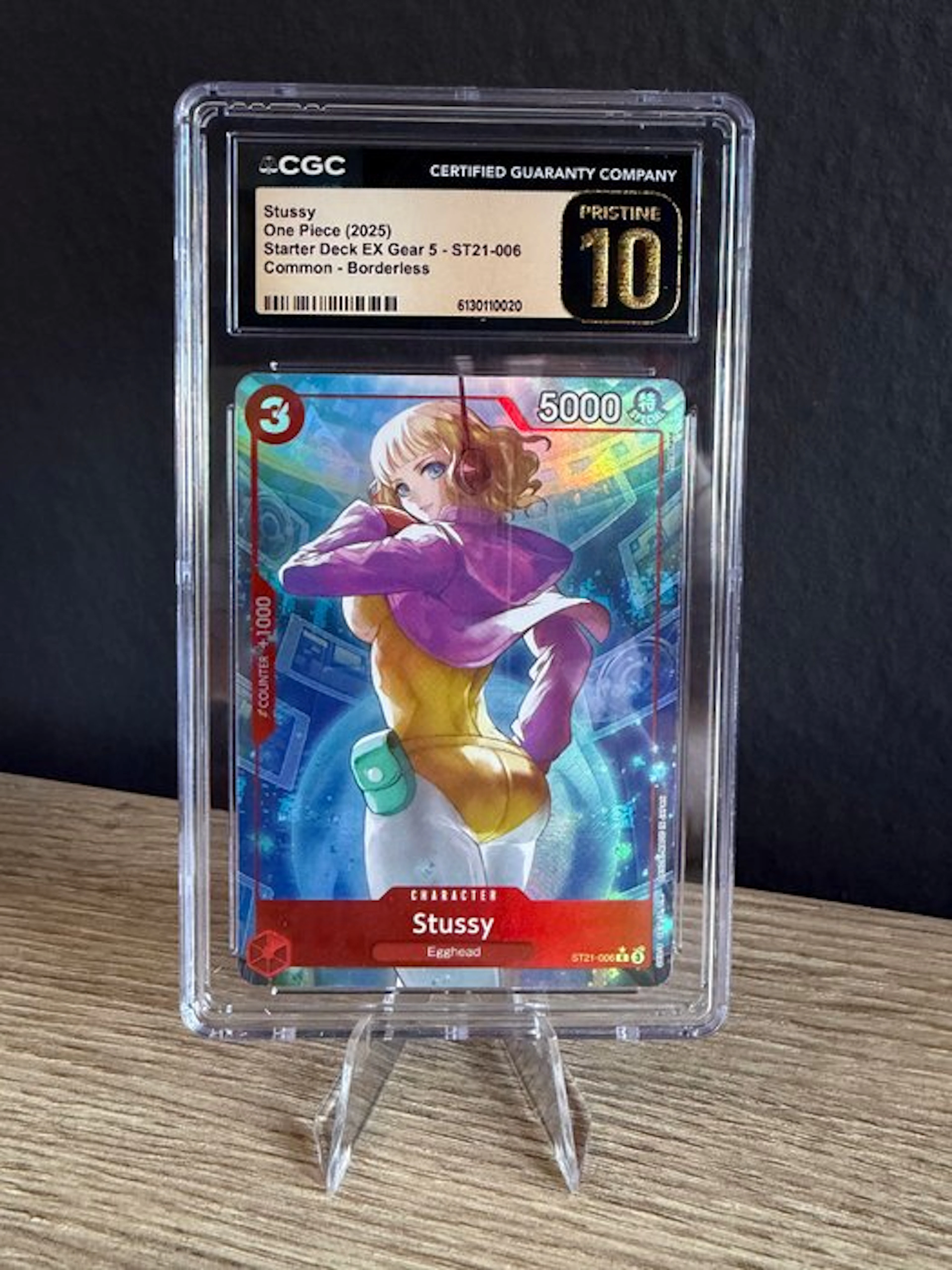 One Piece Card Game - 1 Graded card - One Piece - Stussy ST21-006 Foil