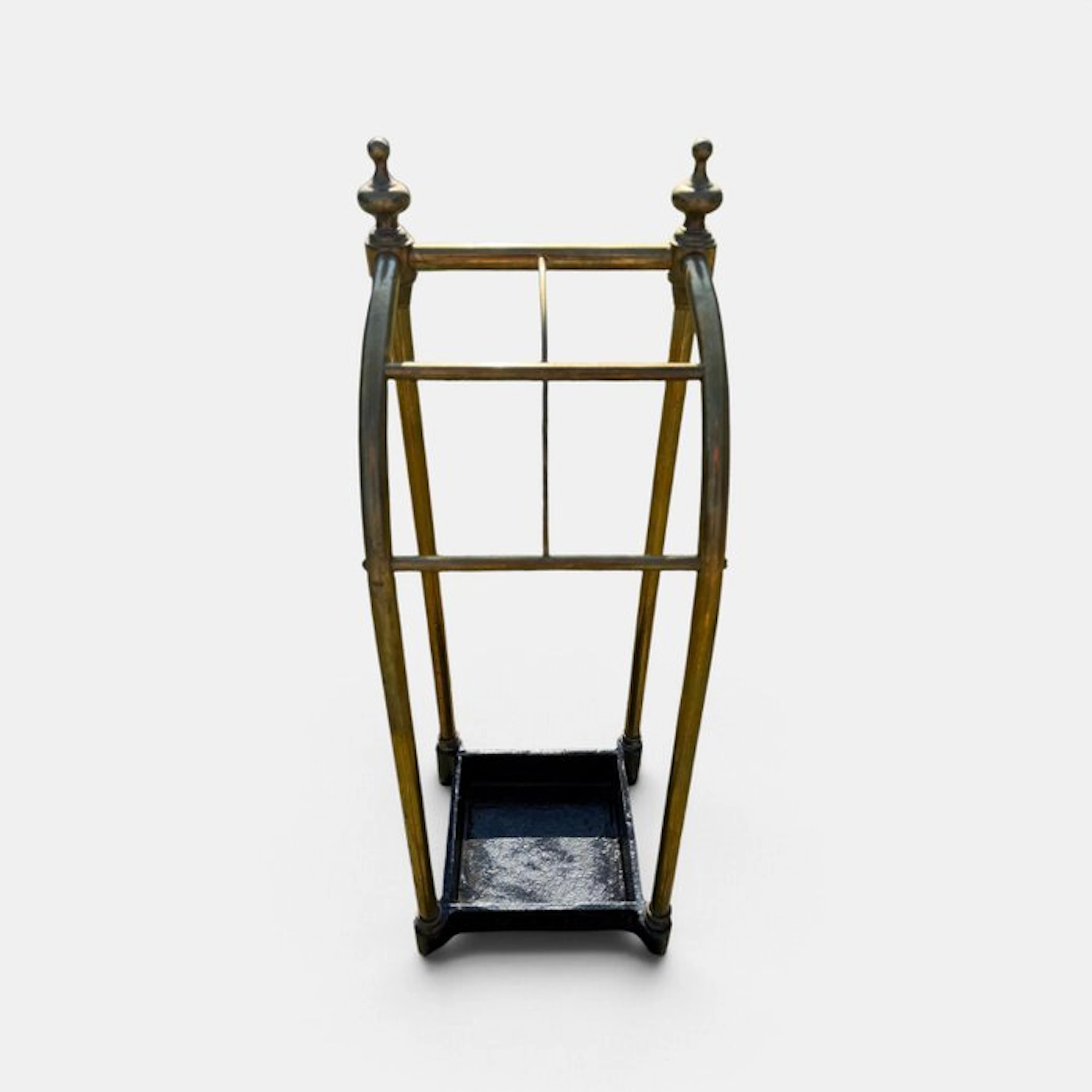Umbrella stand/rack - Cast iron, Brass