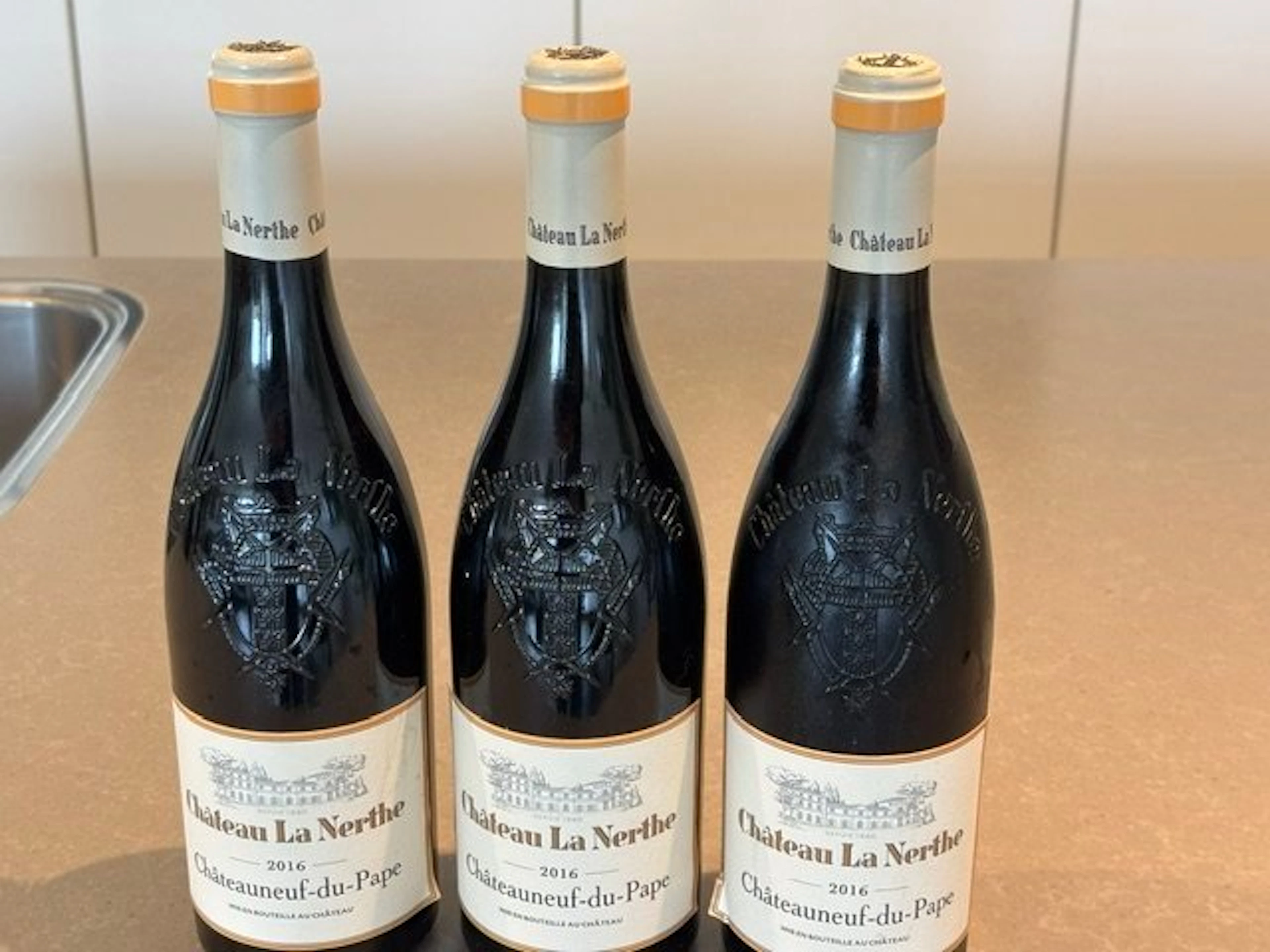 2016 Château La Nerthe, Chateauneuf du Pape - Rhône - 3 Bottles (0.73L)