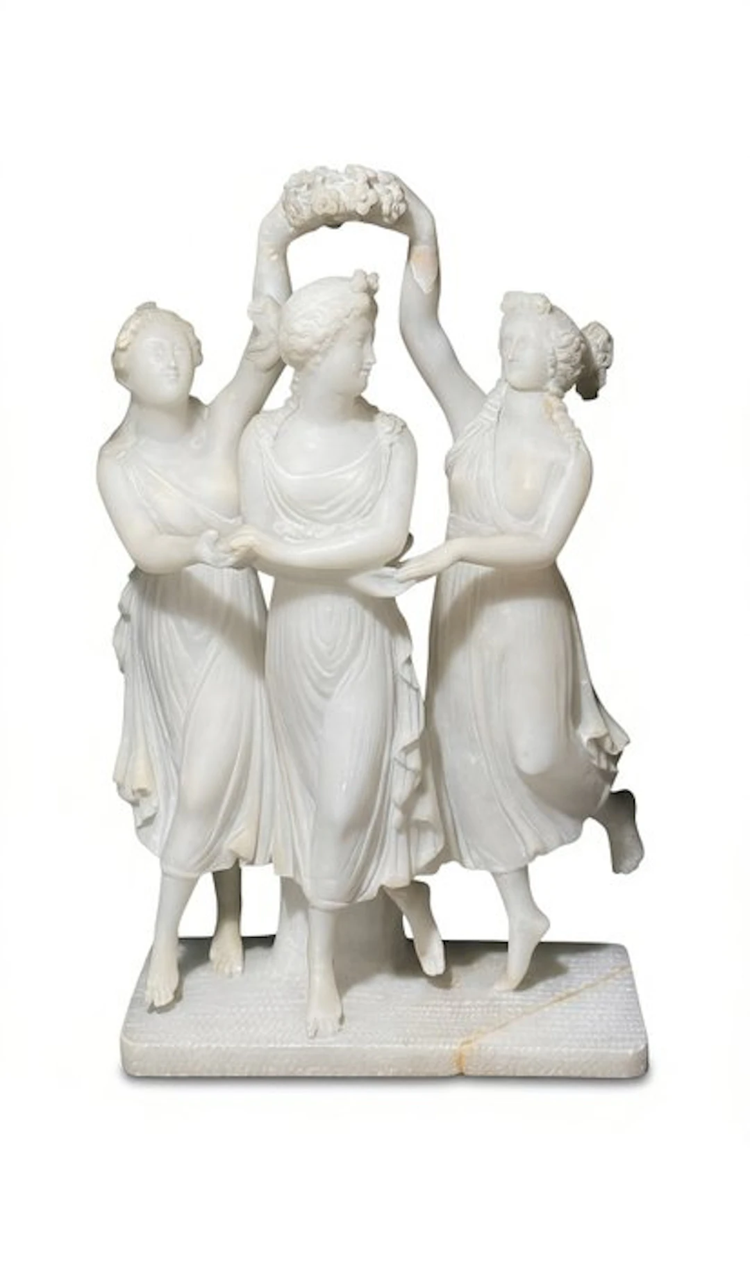 Statue, Le Tre Grazie • Neoclassicismo - 40 cm - Carrara marble