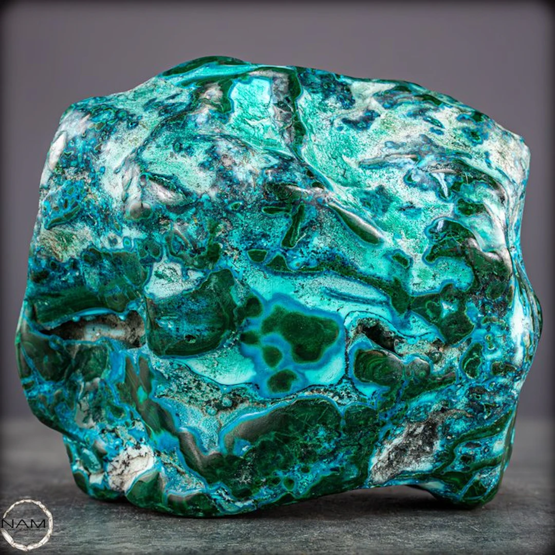 Natural freeform from malachite & chrysocolla – A...