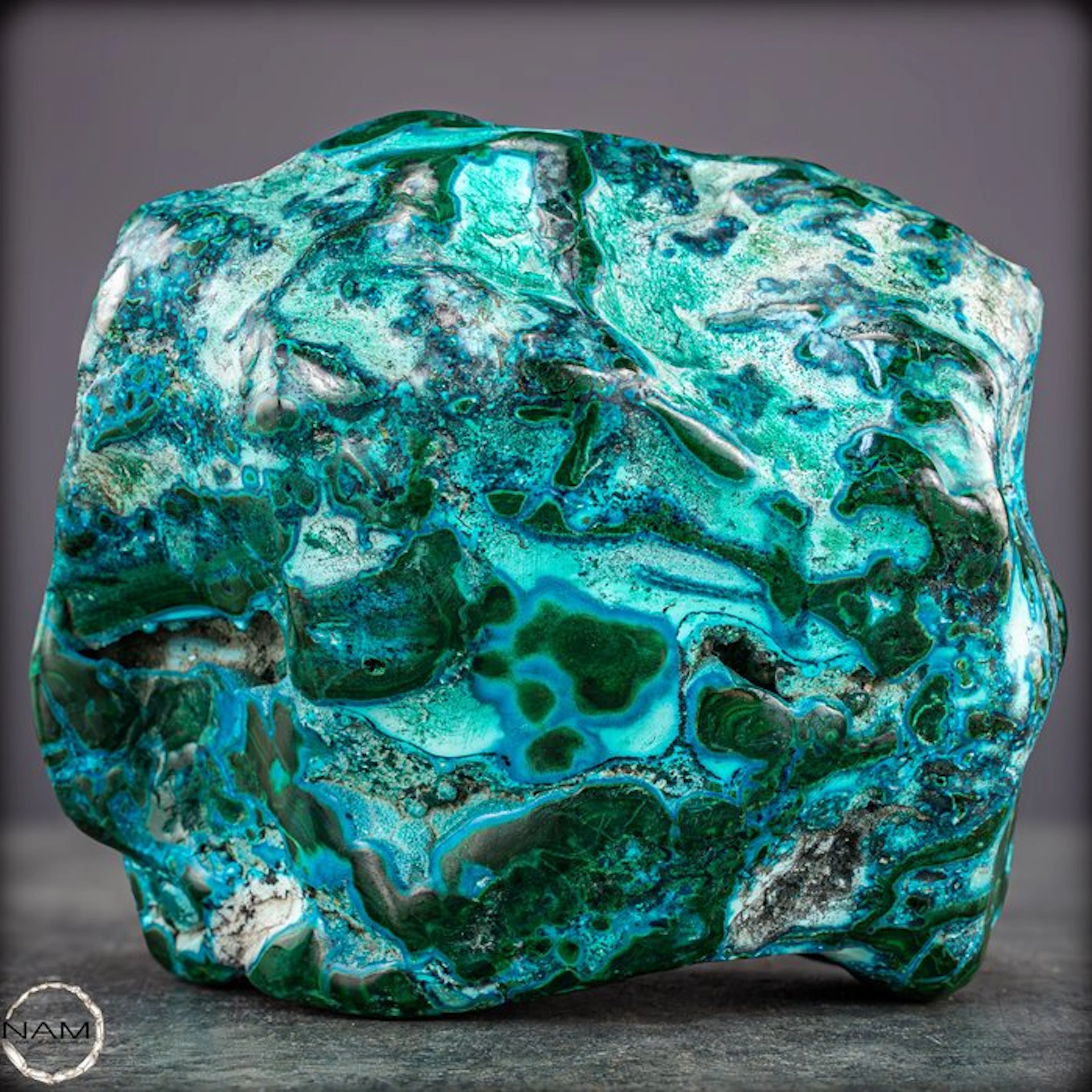 Natural freeform from malachite & chrysocolla – A...