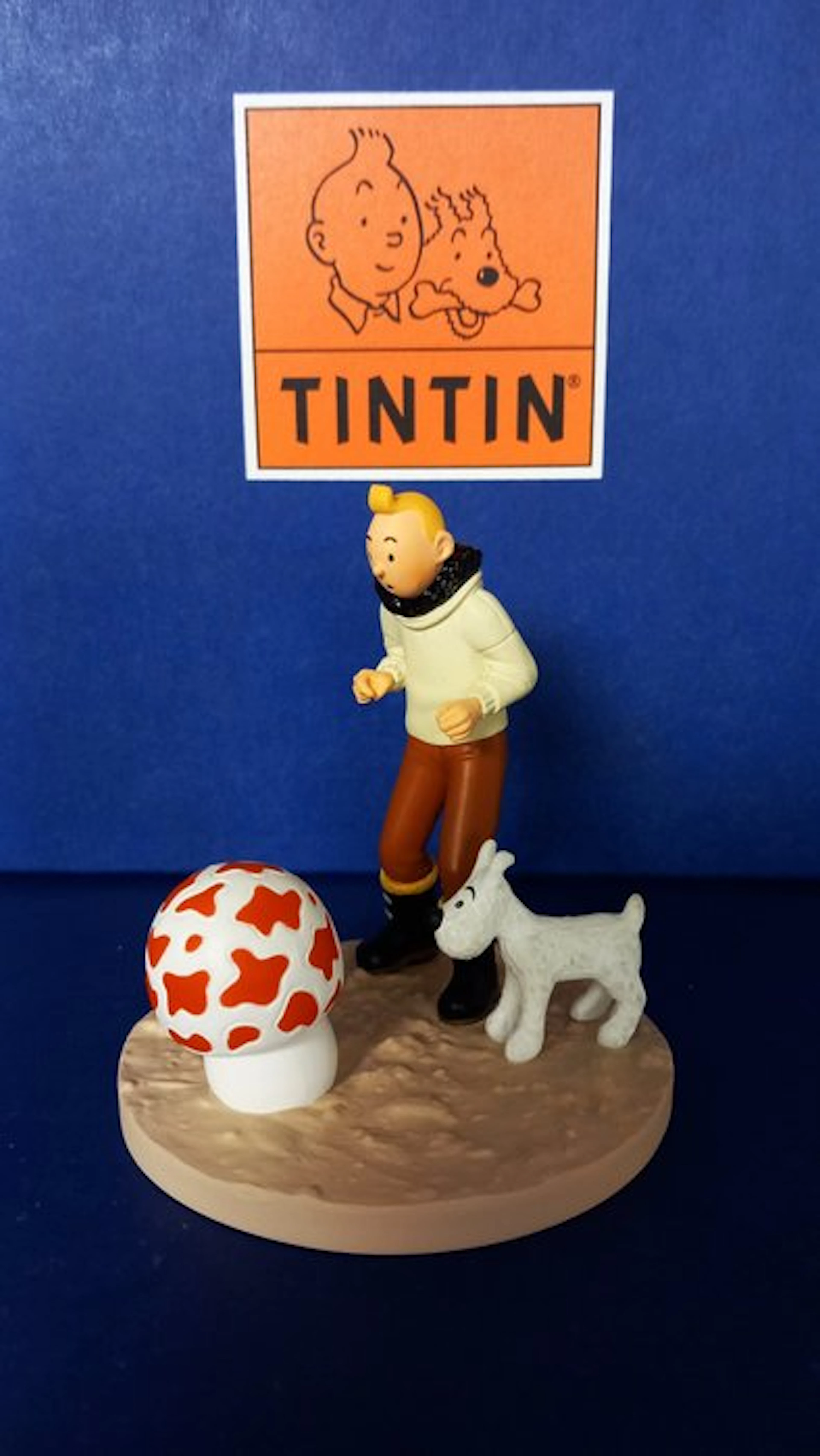 Figurine - Tintin - Diorama - Tintin Aviateur - Resin