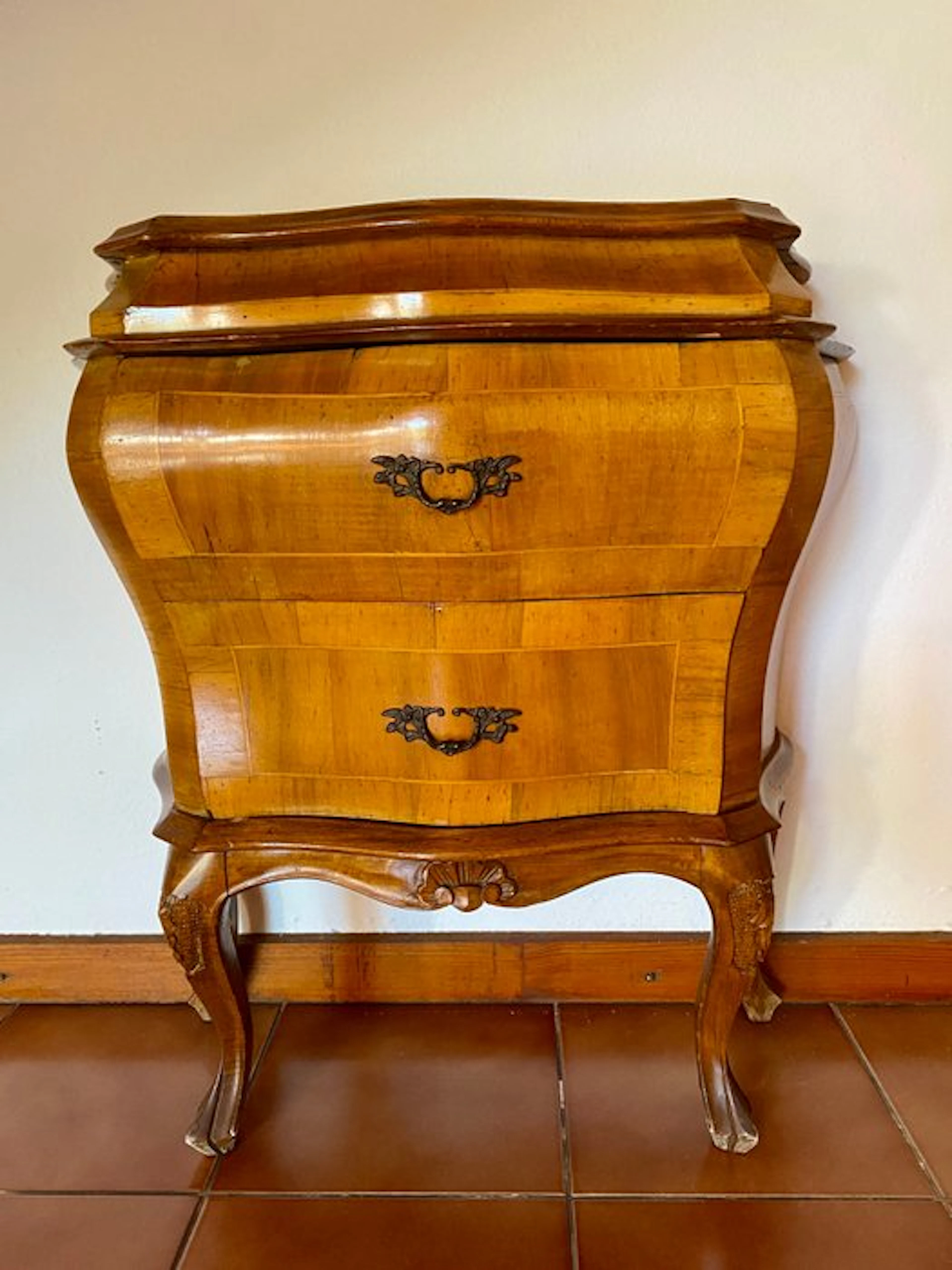 Nightstand - Wood - Rococo Style Commode Venice