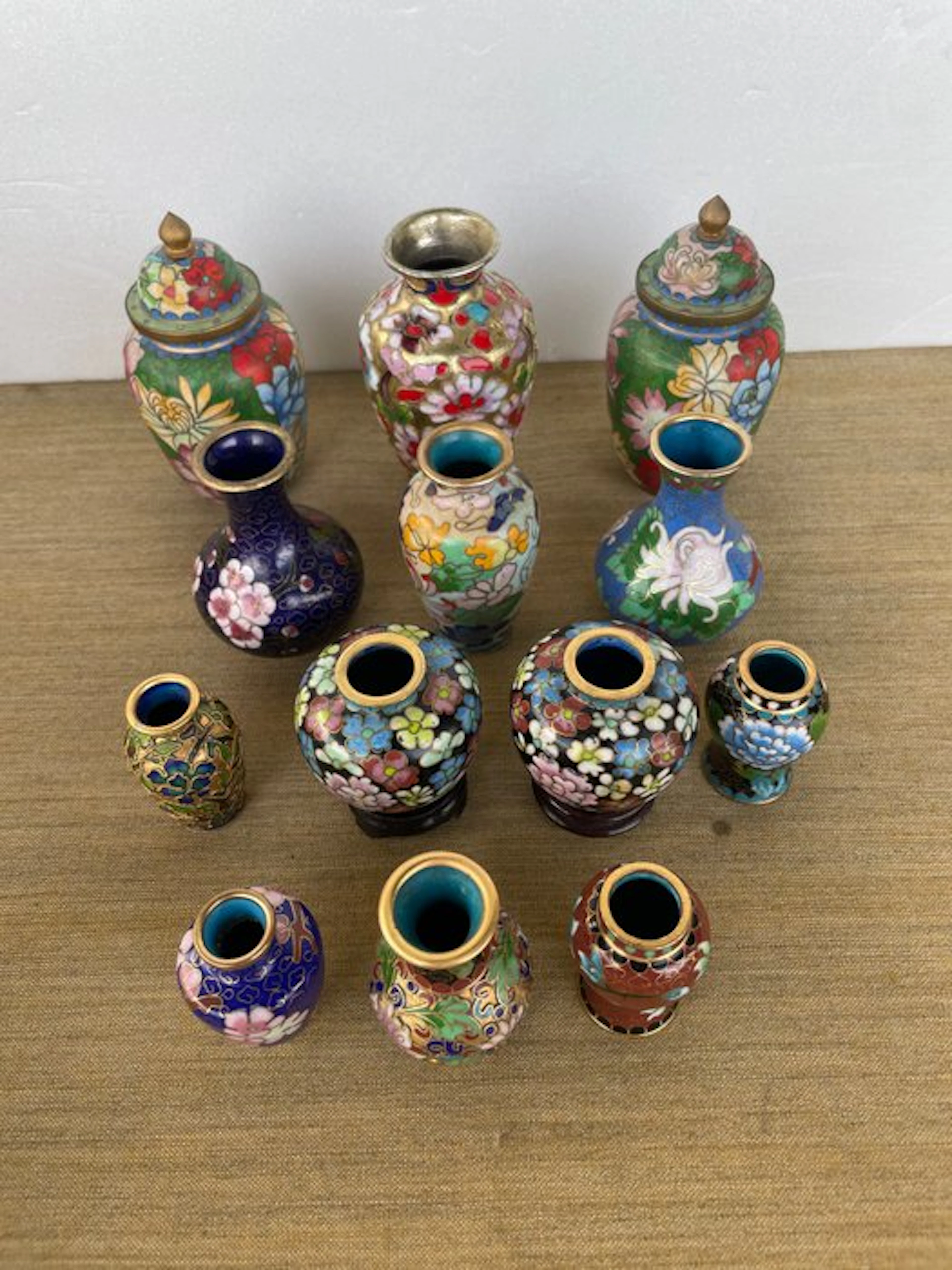 Branded merchandise collection - Cloisonné jars.
