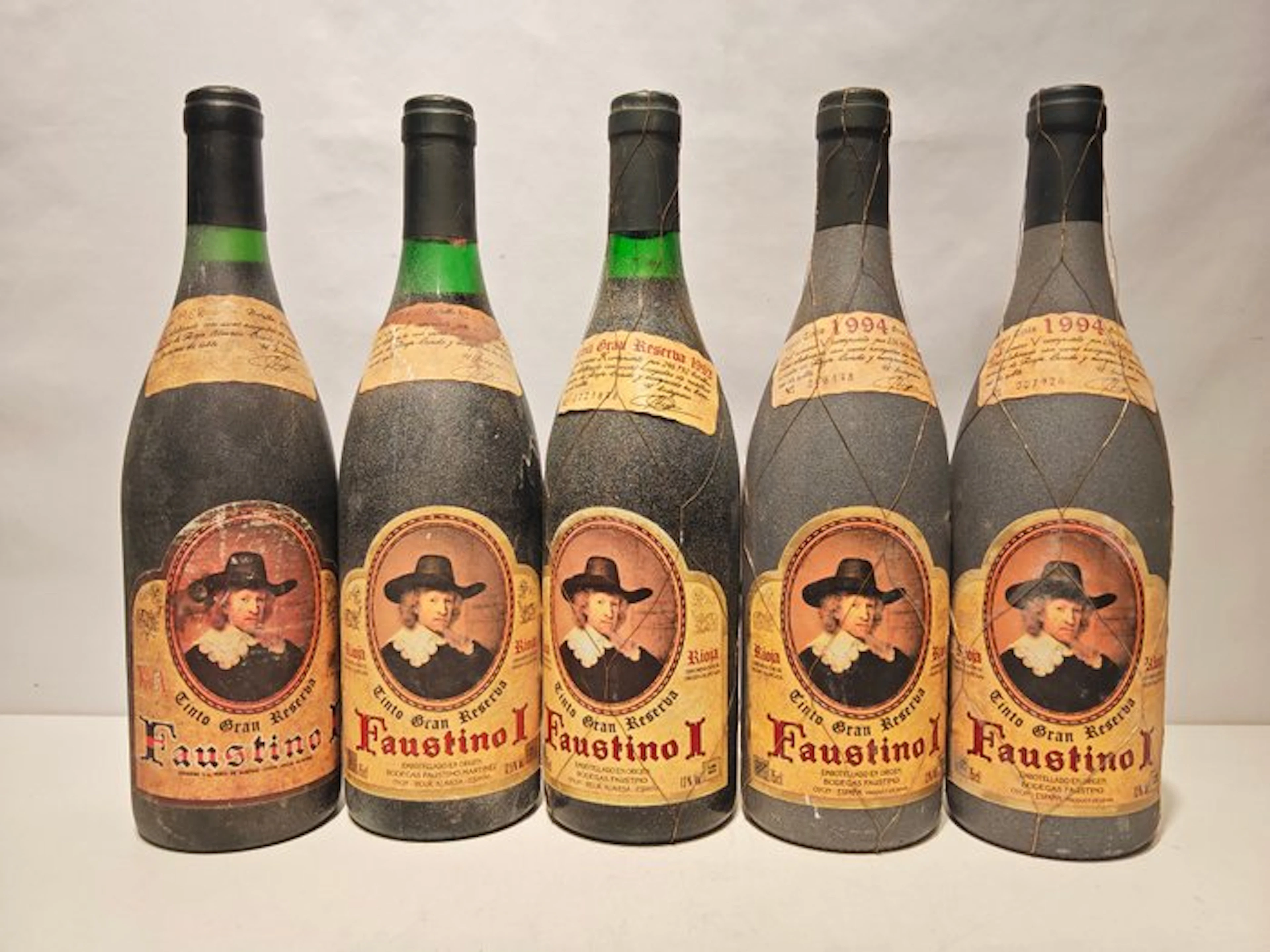 1968, 1986, 1993, 1994 Faustino I - Rioja Gran Reserva - 5 Bottles (0.75L)