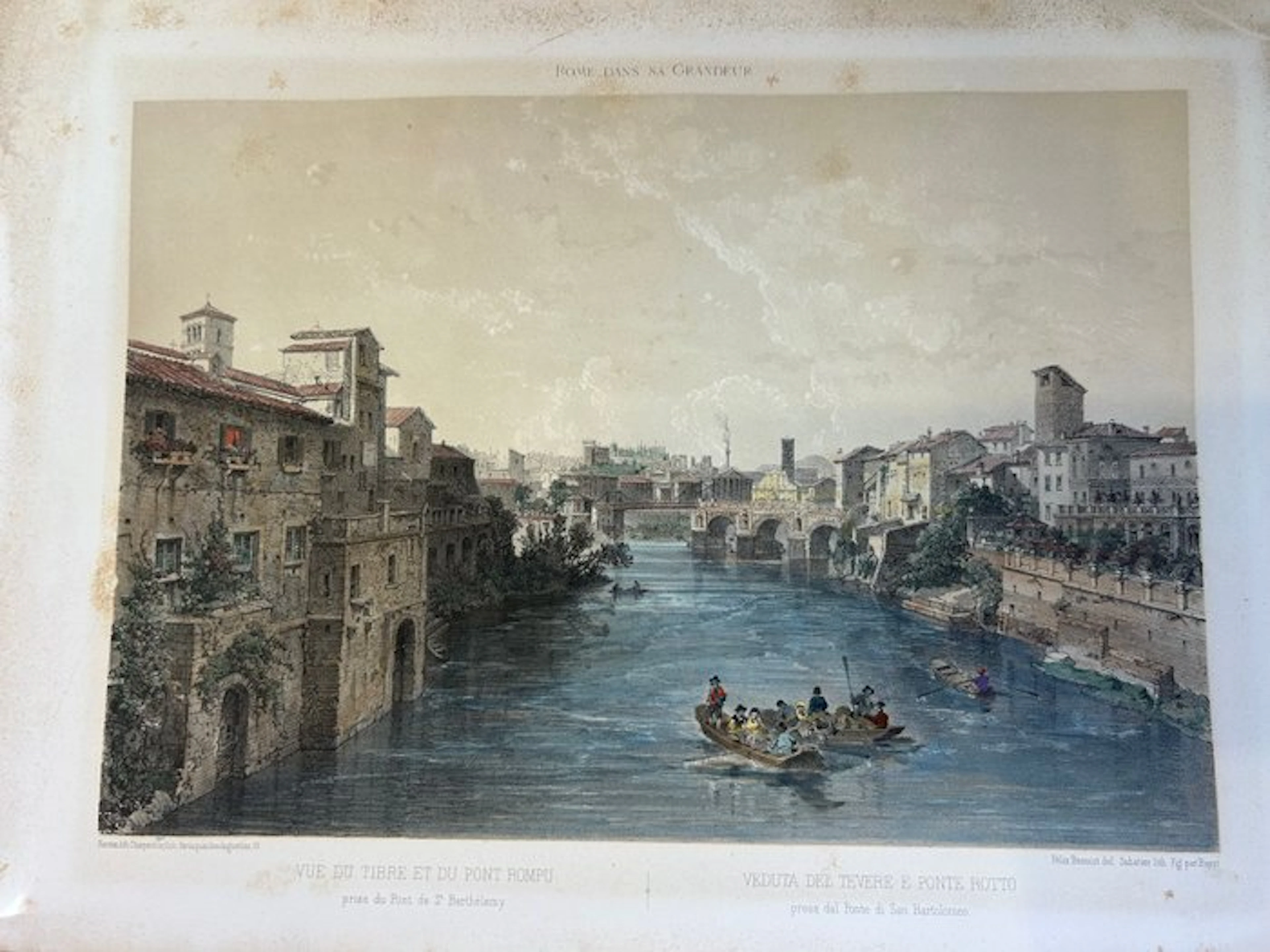 Italy - Rome / Tiber; Félix Benoist (Saumur