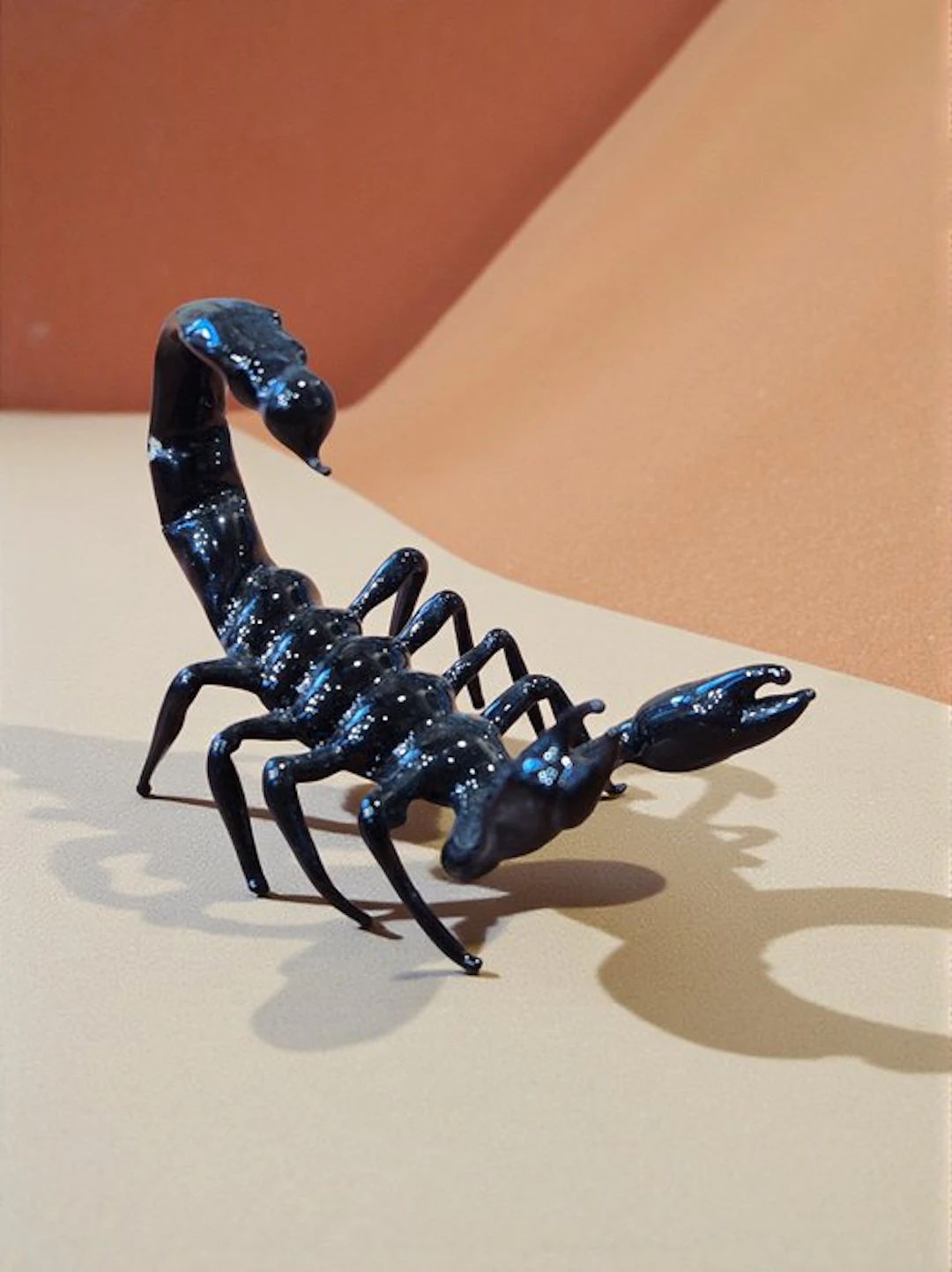 Tommasi Murano - Daniele Tommasi - Figure - Scorpione Nero - Murano glass