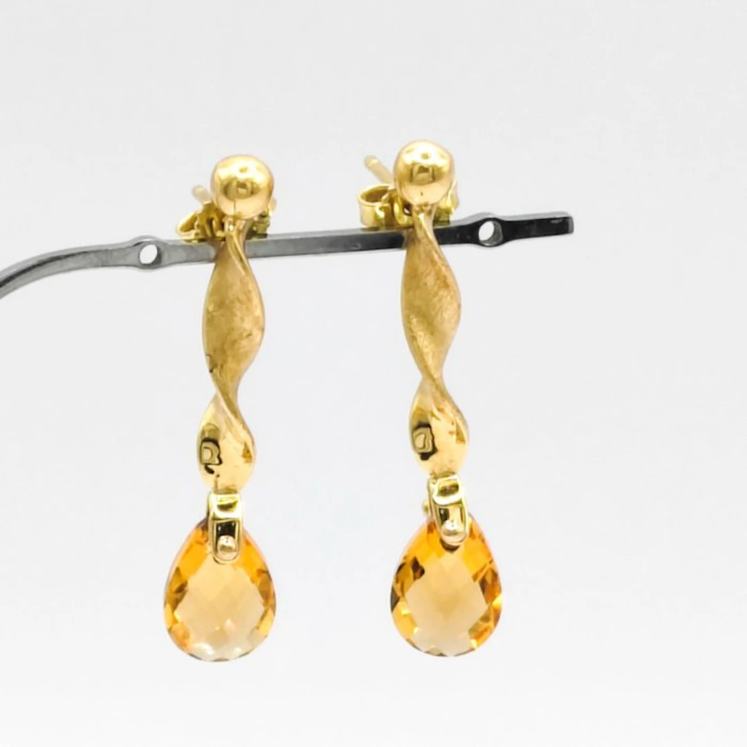No reserve price - Earrings - 18 kt. Yellow gold