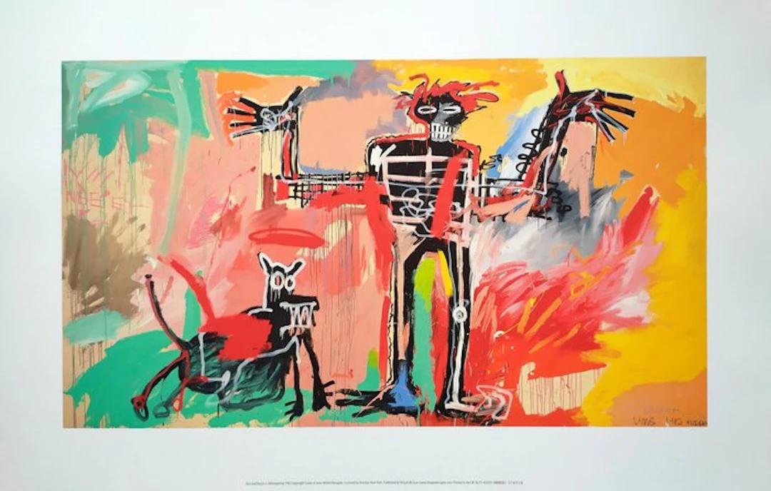 Jean-Michel Basquiat - Boy and Dog in a Johnnypump