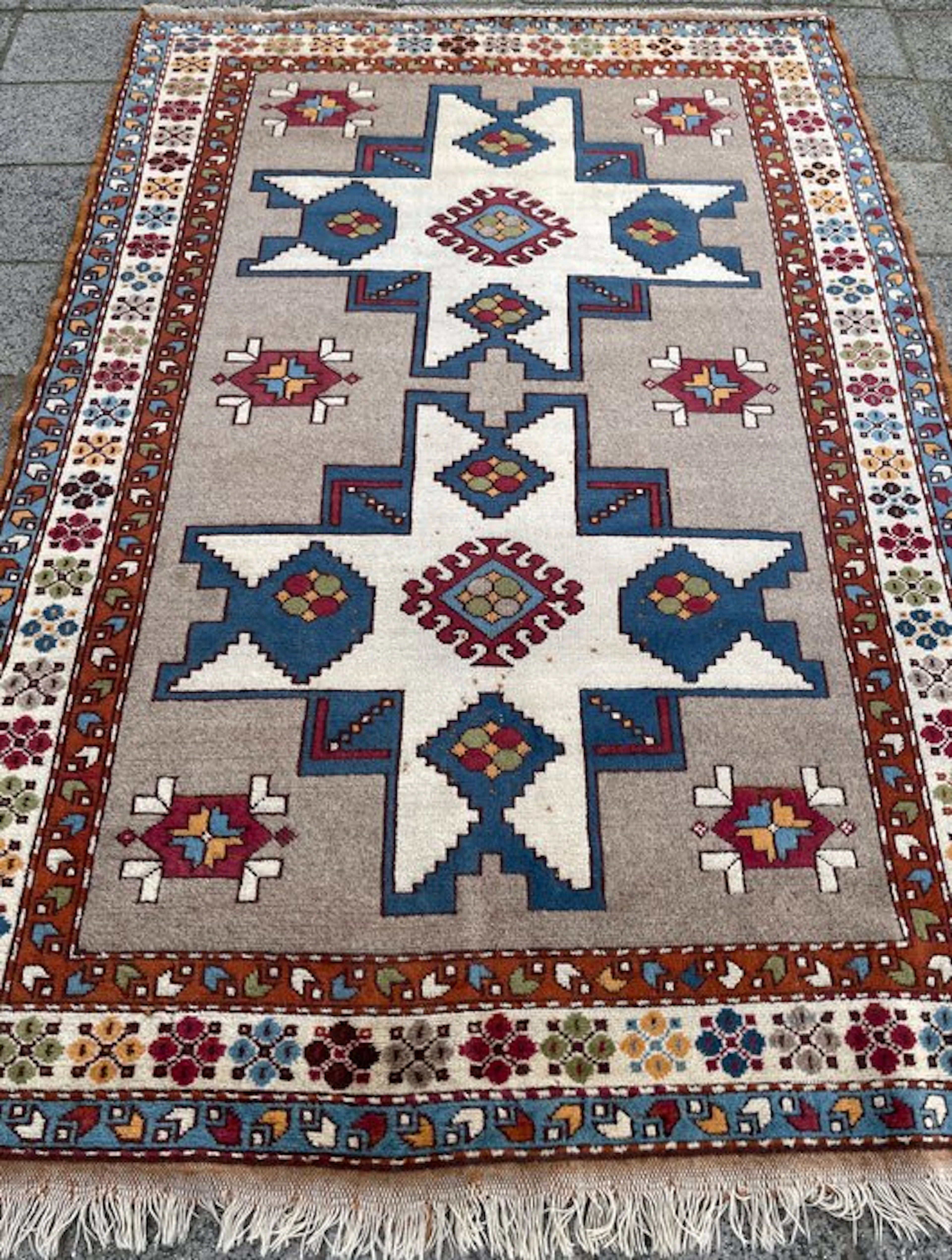 Anatolian Kazak - ( cleaned ) - hand-knotted - wool - Carpet - 244 cm - 164 cm