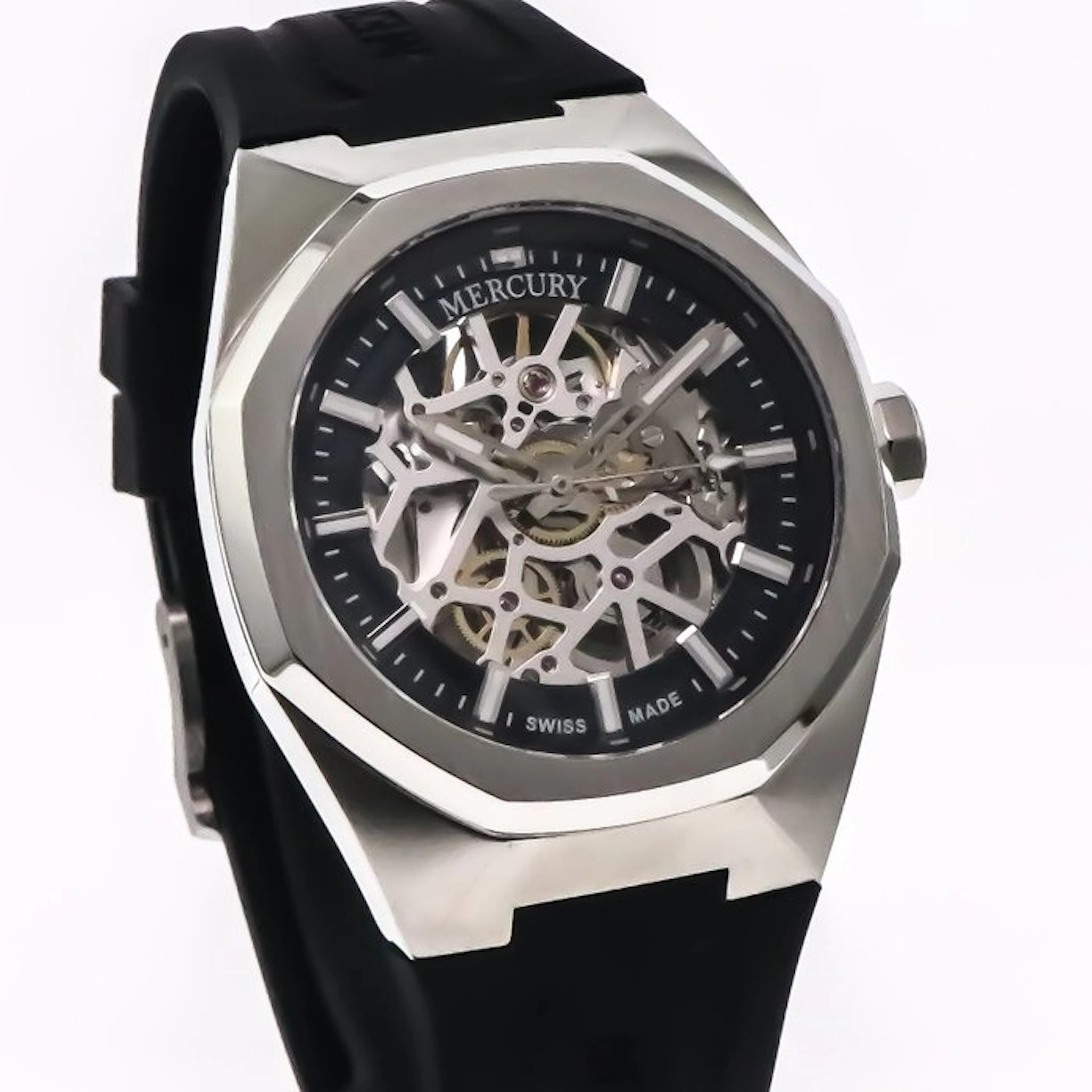 Mercury - Skeleton Automatic Swiss Watch - MEA491SK-SX-9...