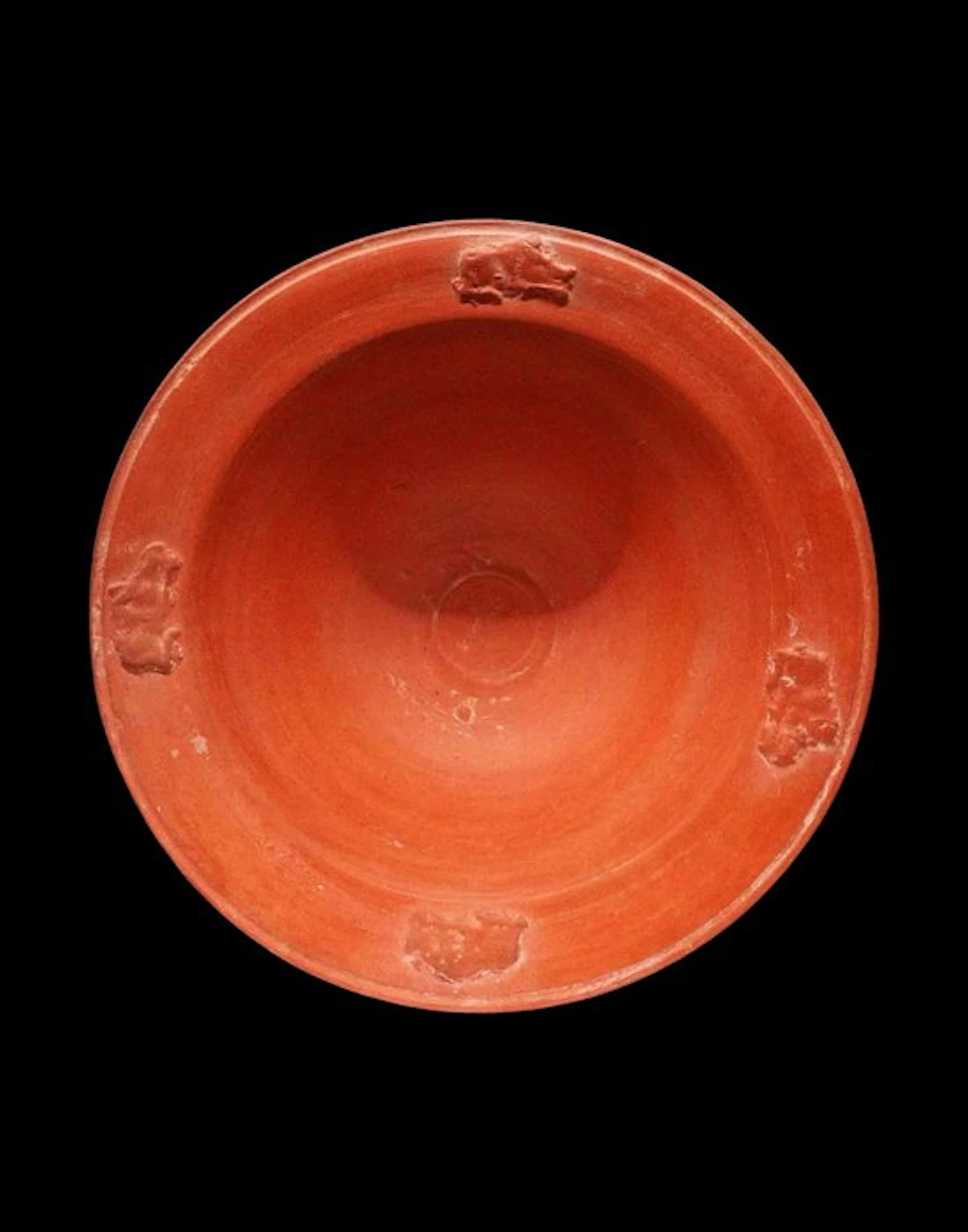 Ancient Roman Ceramic - Sigillata plate with stamped...