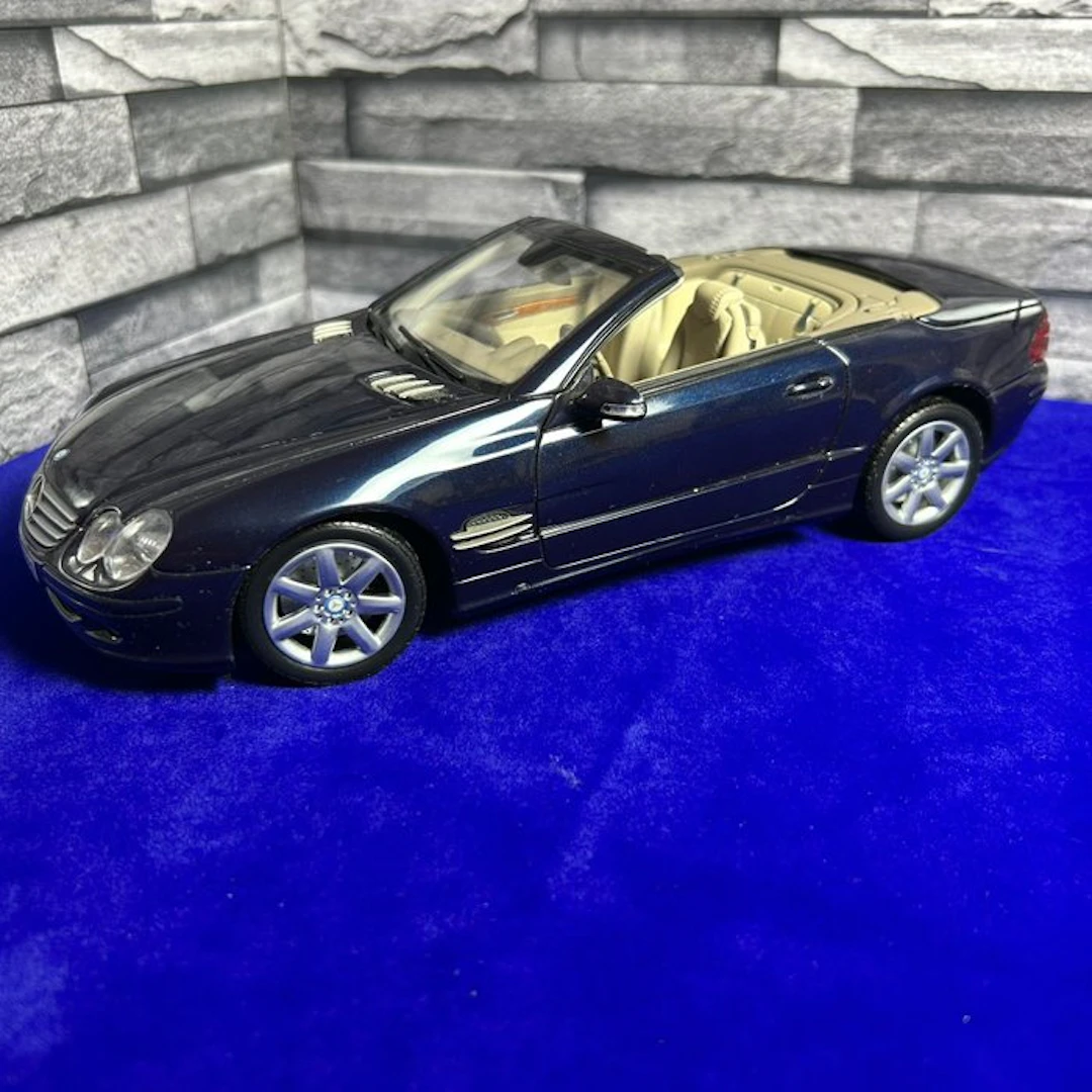 MiniChamps 1:18 - Model car - Mercedes-Benz SL 500 (R230) blu scurol