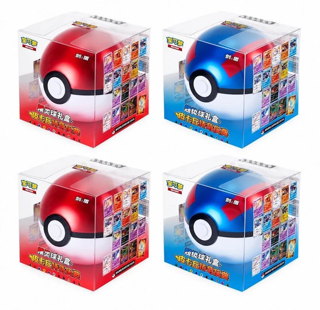 Pokémon - 4 Box - Super Ball e Poke ball