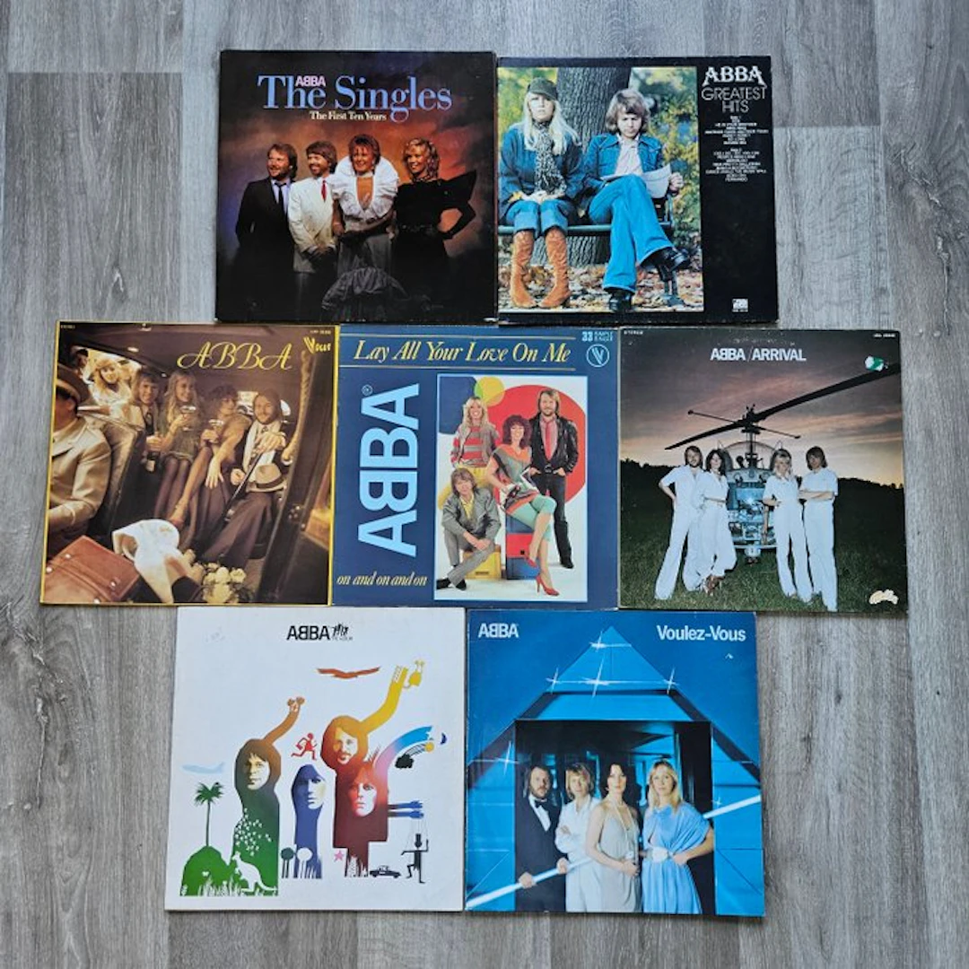 ABBA - 6 x albums + 1 x limited edition 12" Maxi Single...