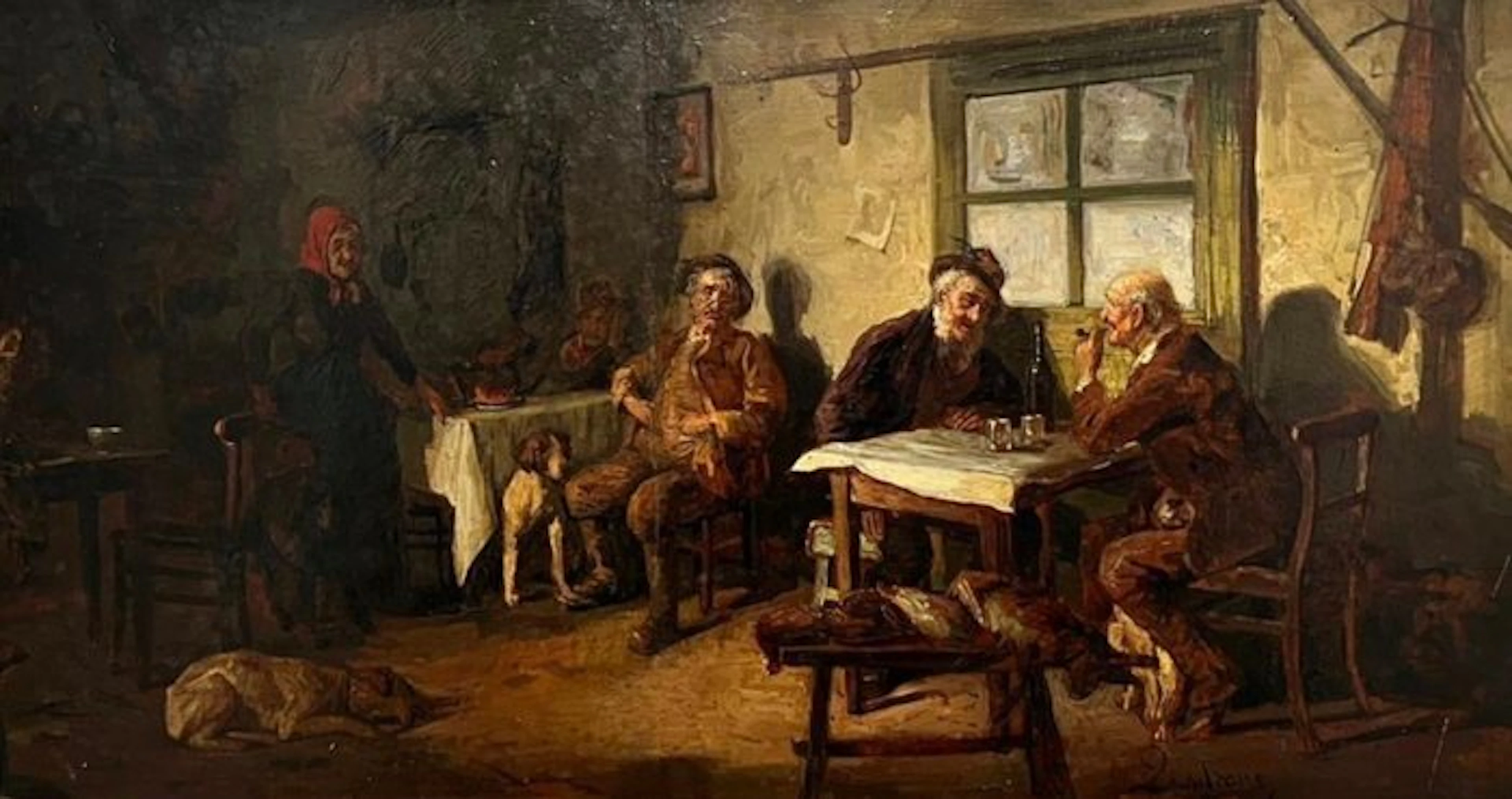 Giovanni Battista Quadrone (1844-1898) - Il riposo del cacciatore