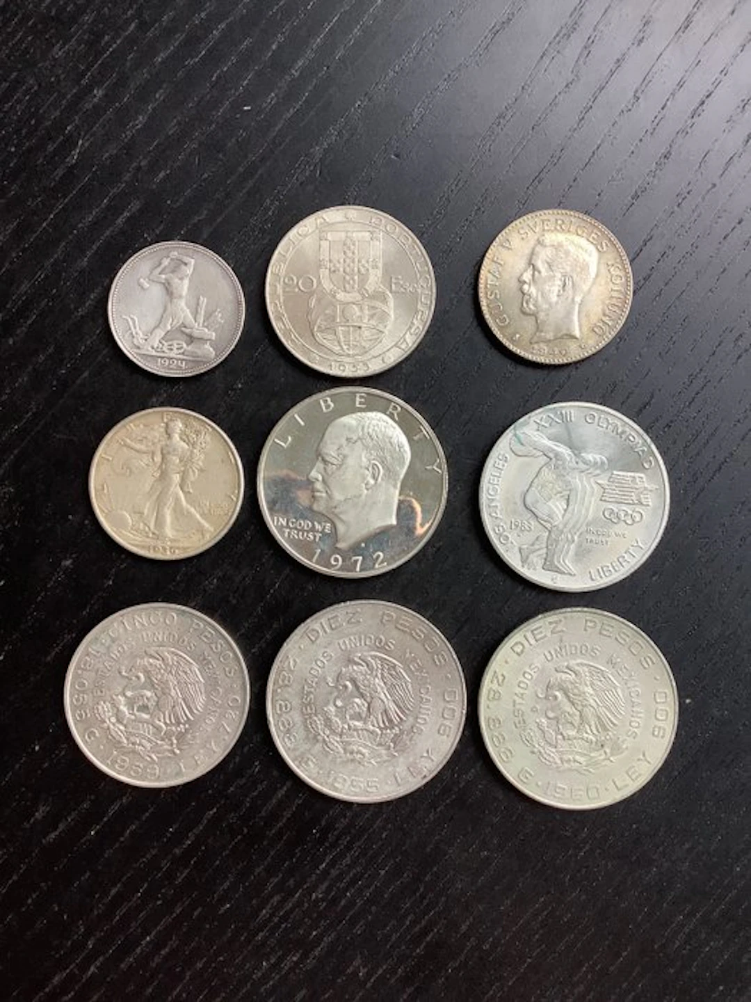 World. Collection of silver coins 1924-1983 (No reserve price)