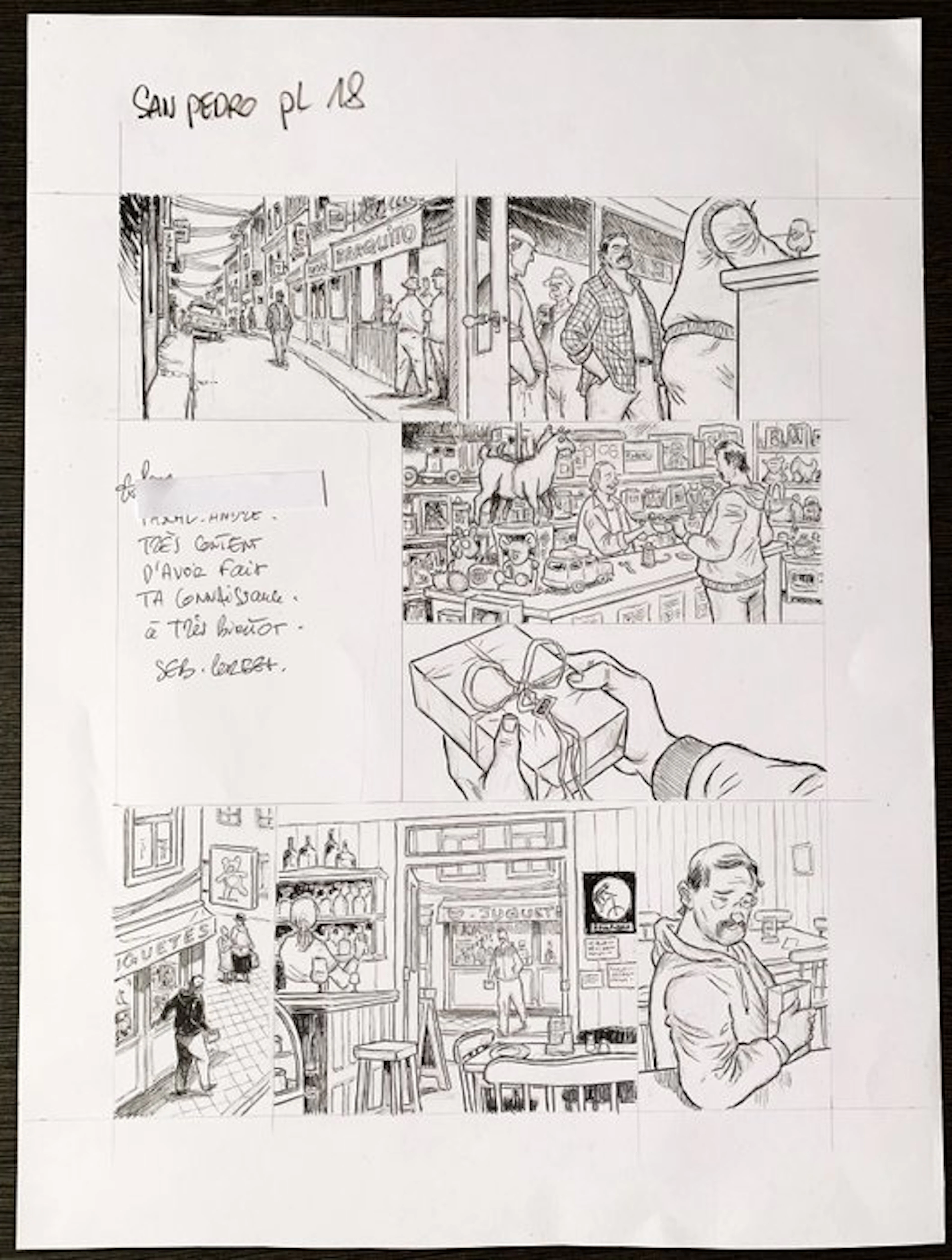 Au nom du fils - 2 Original page + signed album - 2023