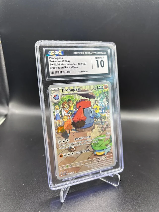 Pokémon - 1 Graded card - Probopass 182 Twilight Masquerade Full art - CGC 10
