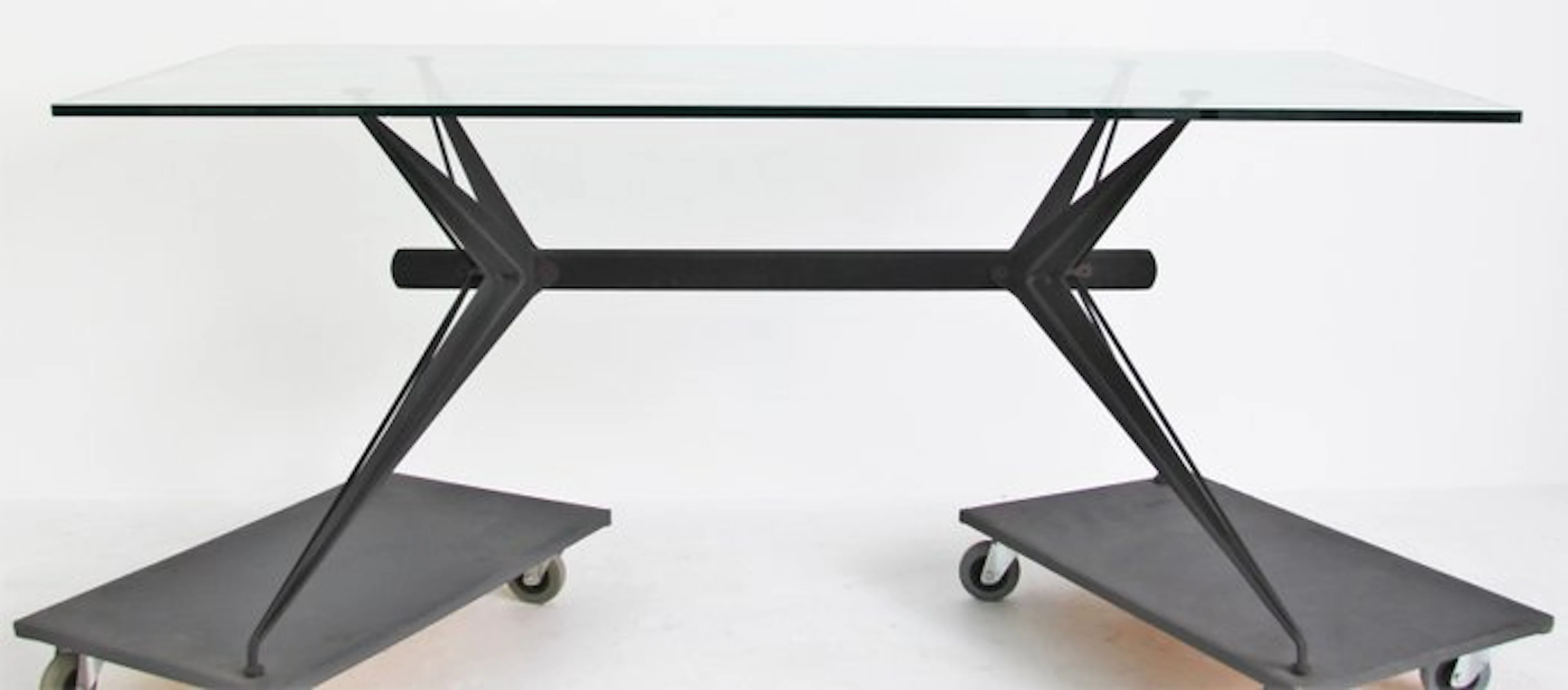 Table - Iron, Glass - Delivery available in the EU