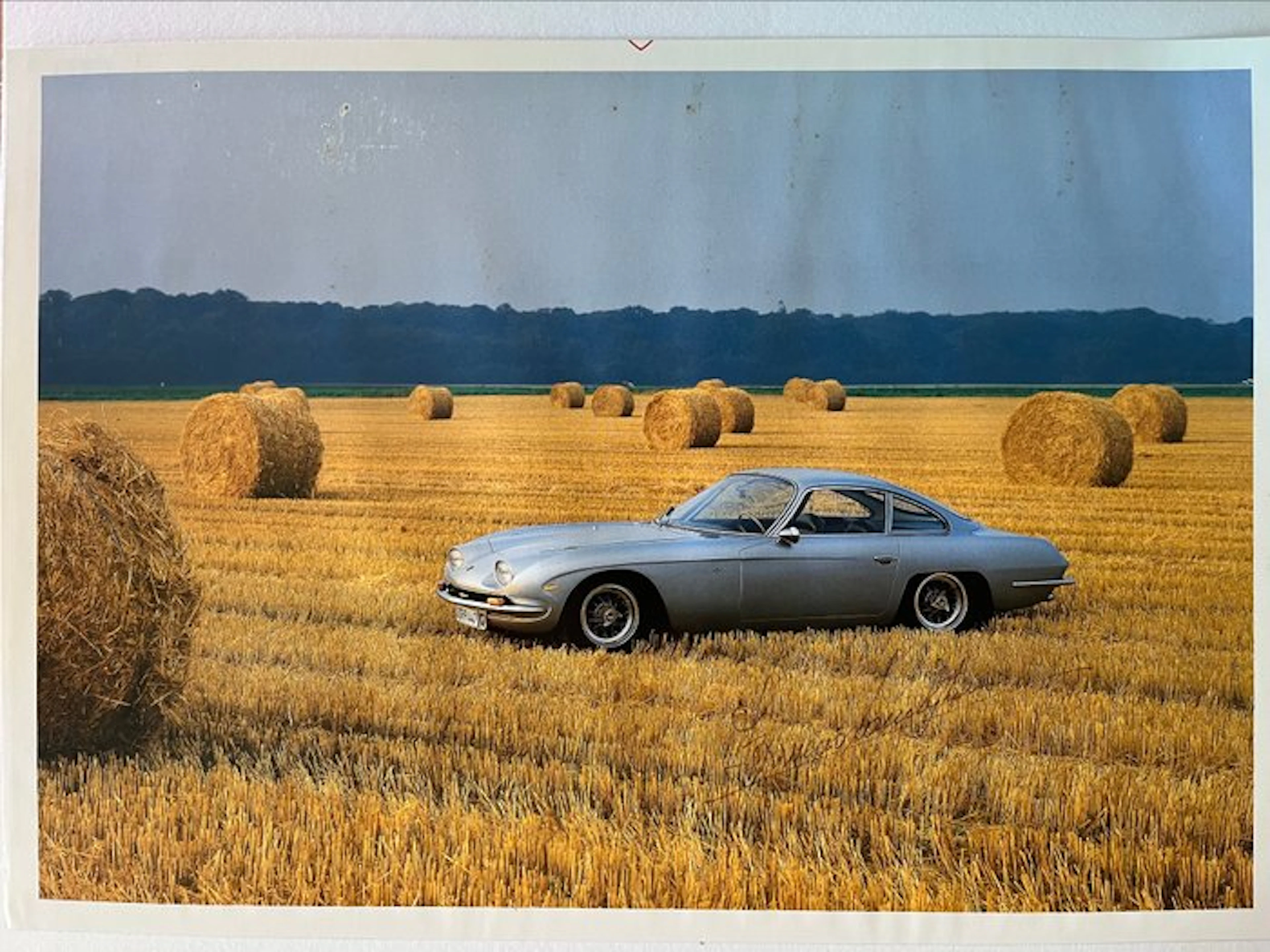 Photo signed by Ferruccio Lamborghini - Lamborghini - 350 GT - 1964