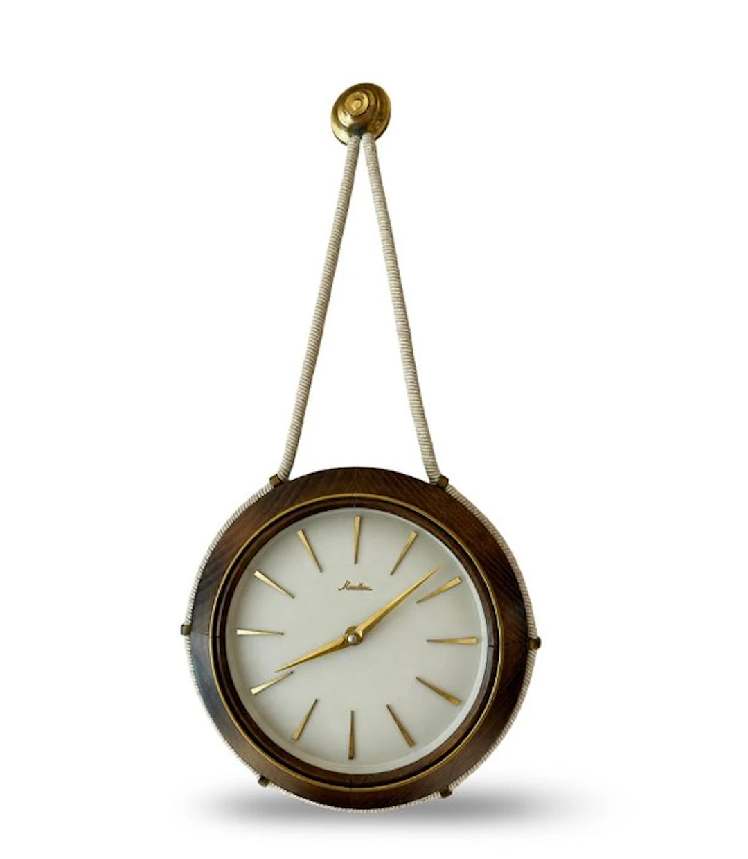 Wall clock - Mauthe Mid-century modern Hardwood - 1955-1965